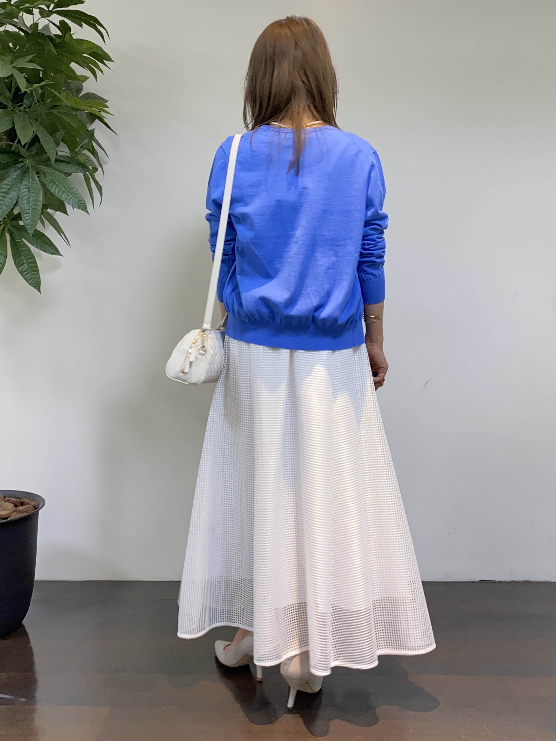 tomoさんの「UNTITLED｜【9色展開/アンサンブル可】コットンクルーネックカーディガン」を使ったコーディネート