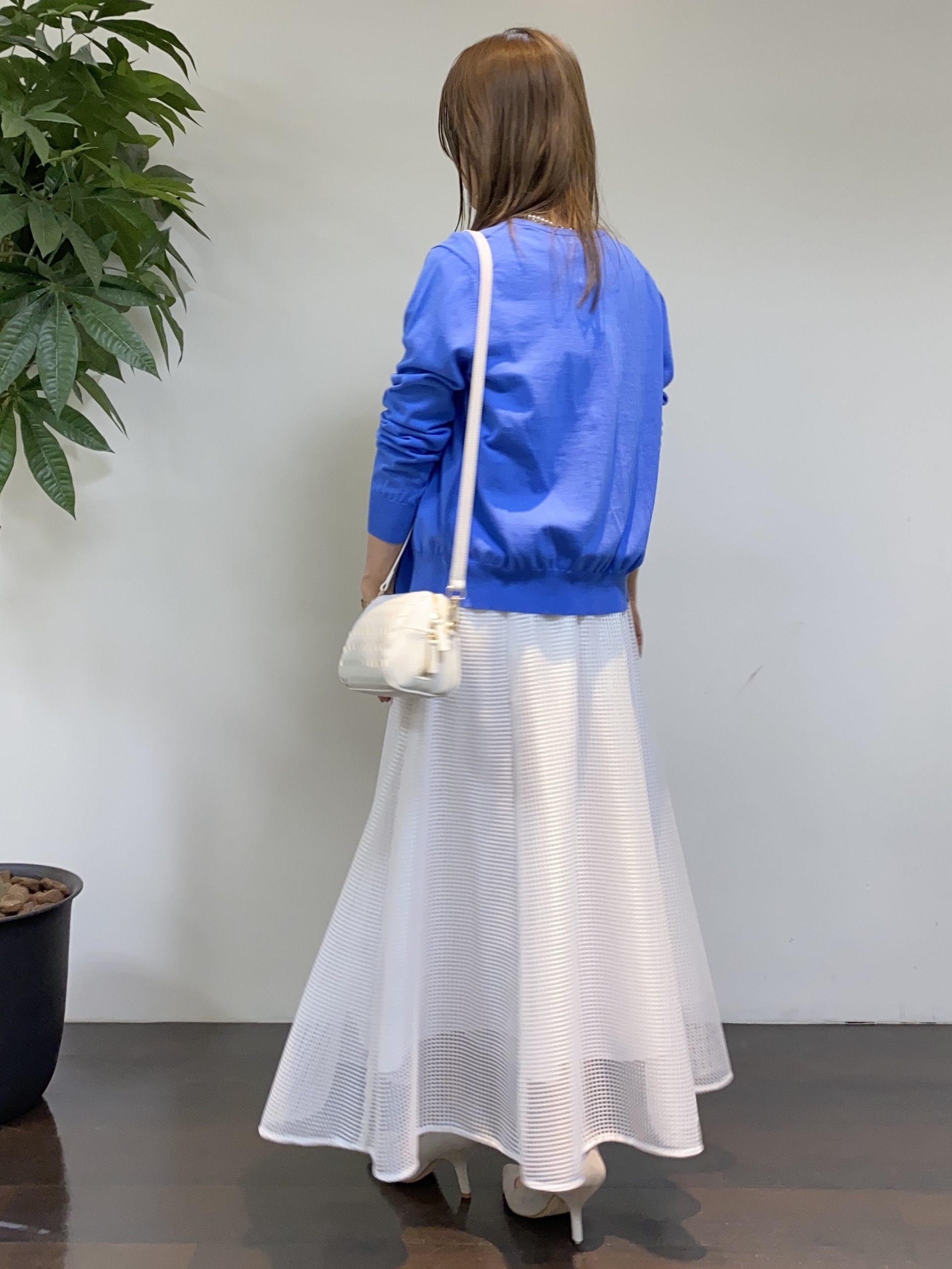 tomoさんの「UNTITLED｜【9色展開/アンサンブル可】コットンクルーネックカーディガン」を使ったコーディネート