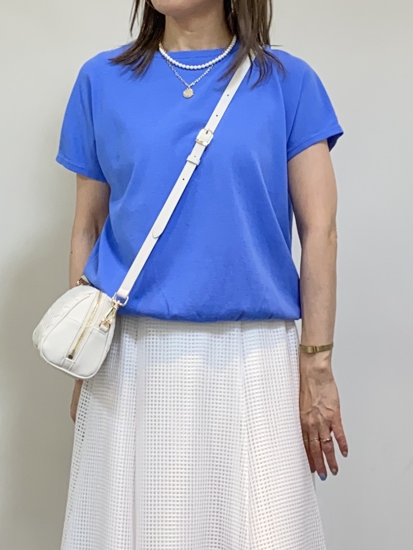 tomoさんの「UNTITLED｜【9色展開/アンサンブル可】コットンクルーネックカーディガン」を使ったコーディネート