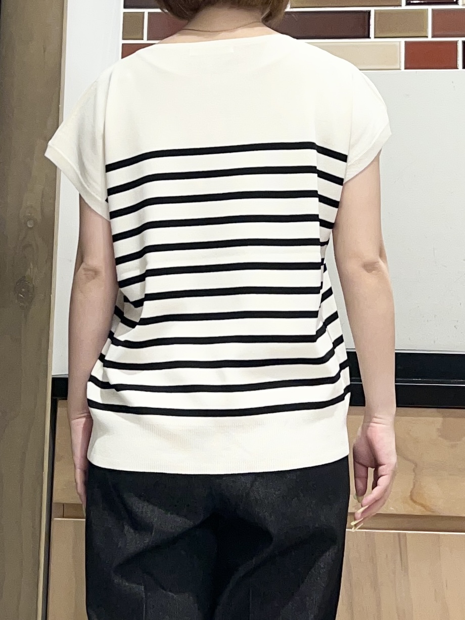 かのさんの「THE SHOP TK｜【S-XL/ひんやりタッチ】多機能フレンチスリーブニット 洗濯機OK/UVケア/毛玉になりにくい」を使ったコーディネート
