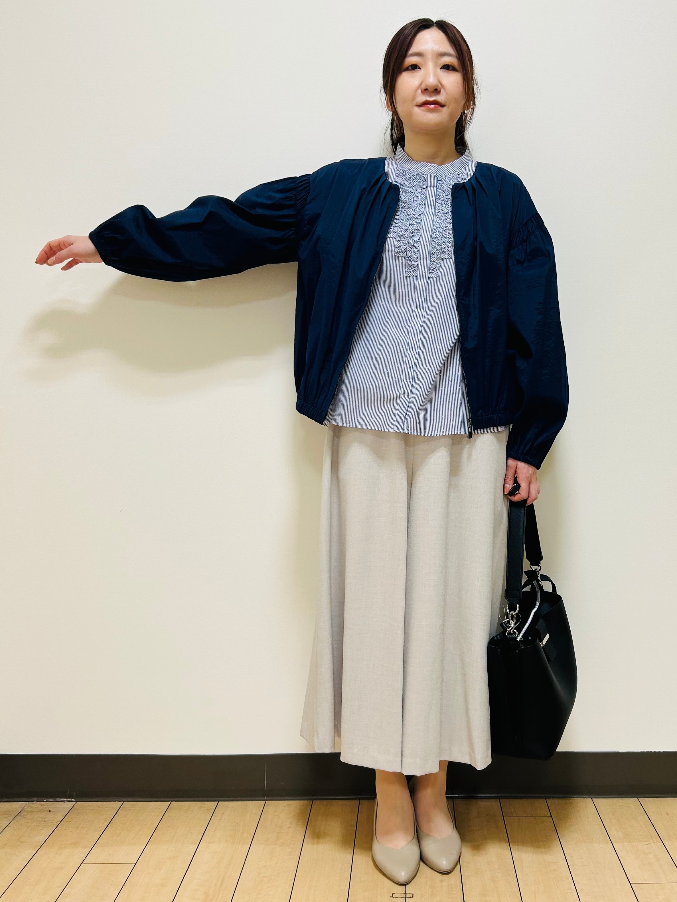 miiiさんの「Reflect｜フロントファスナーシアーブルゾン」を使ったコーディネート