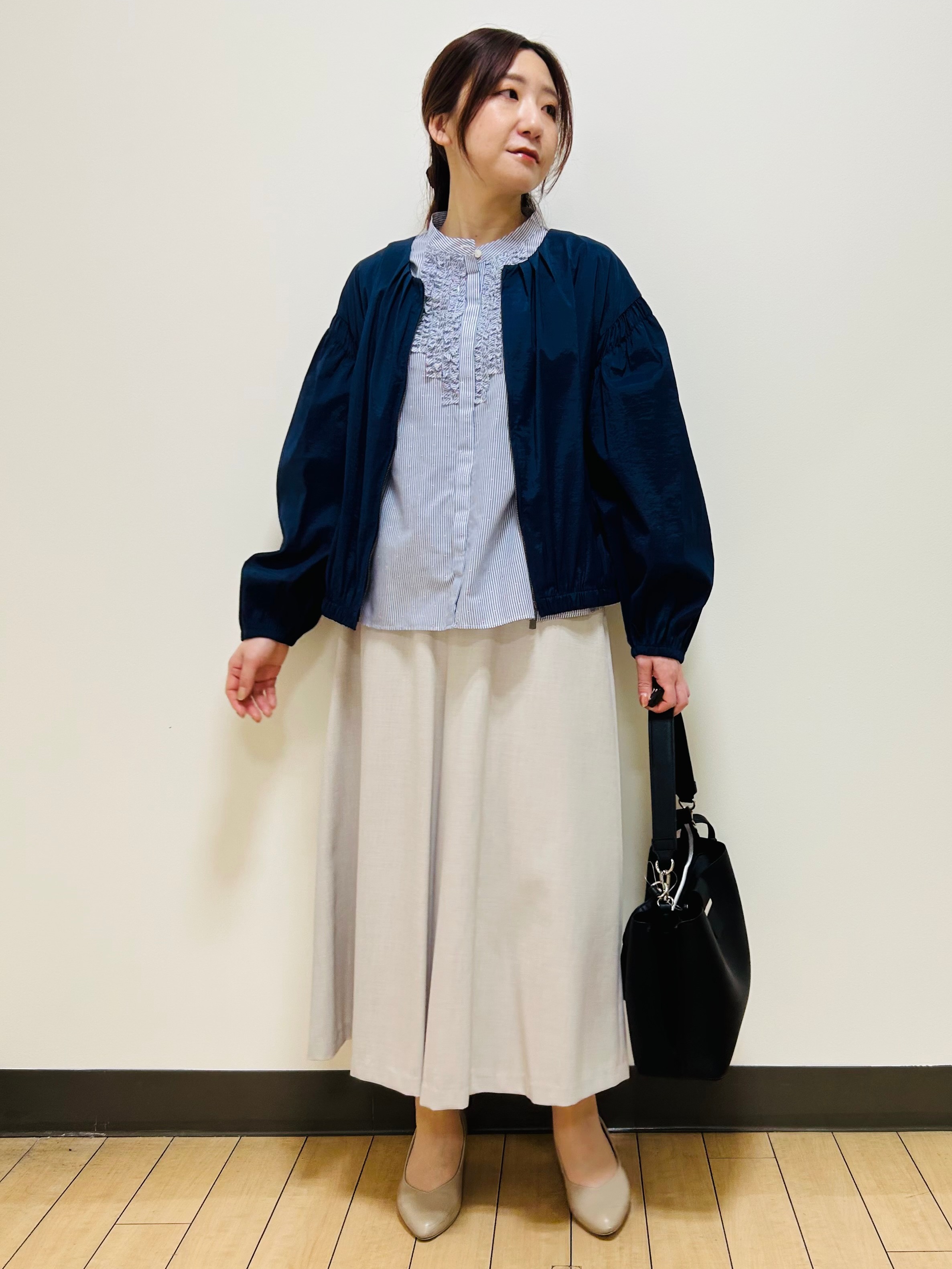 miiiさんの「Reflect｜フロントファスナーシアーブルゾン」を使ったコーディネート