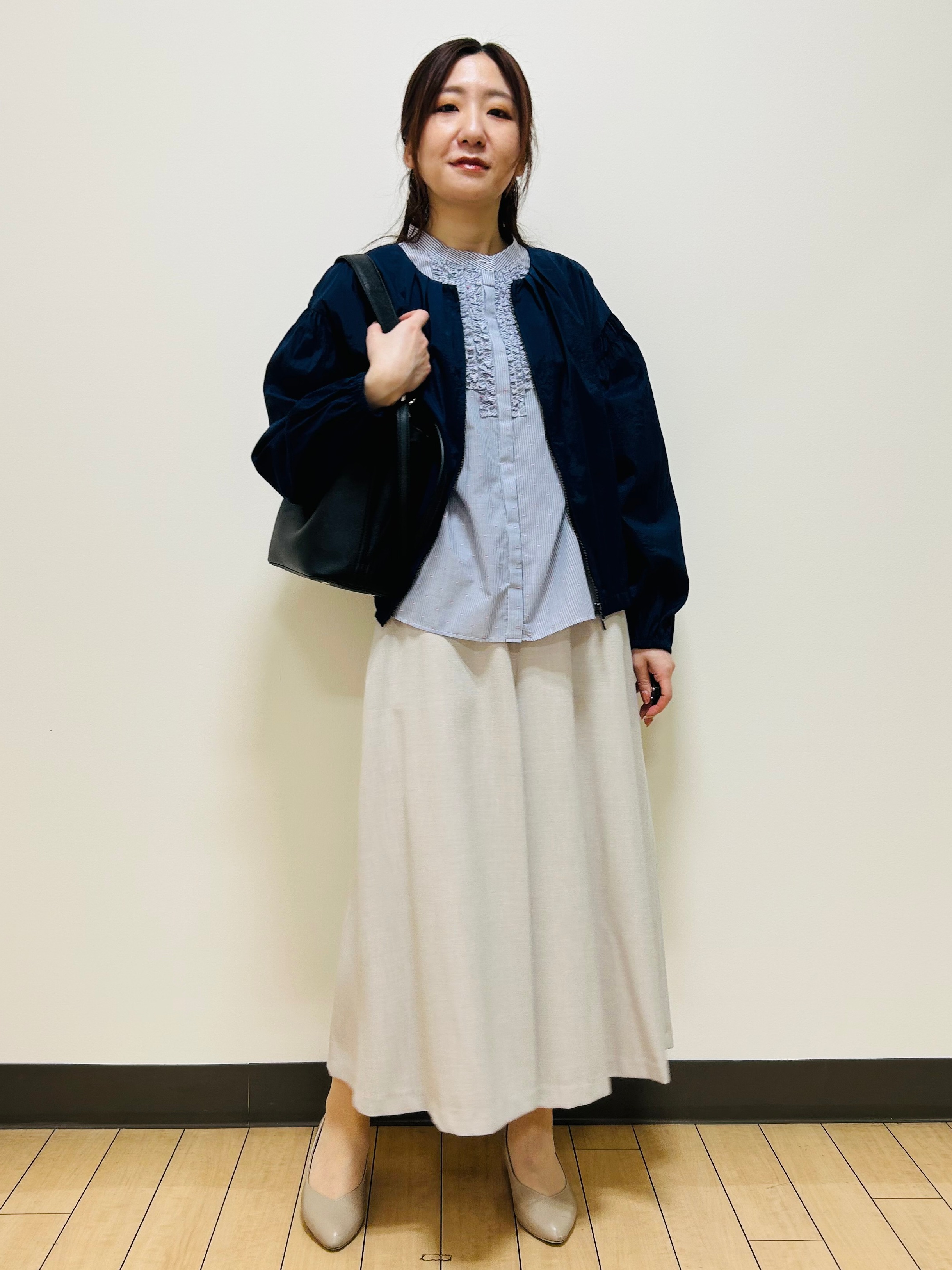 miiiさんの「Reflect｜フロントファスナーシアーブルゾン」を使ったコーディネート