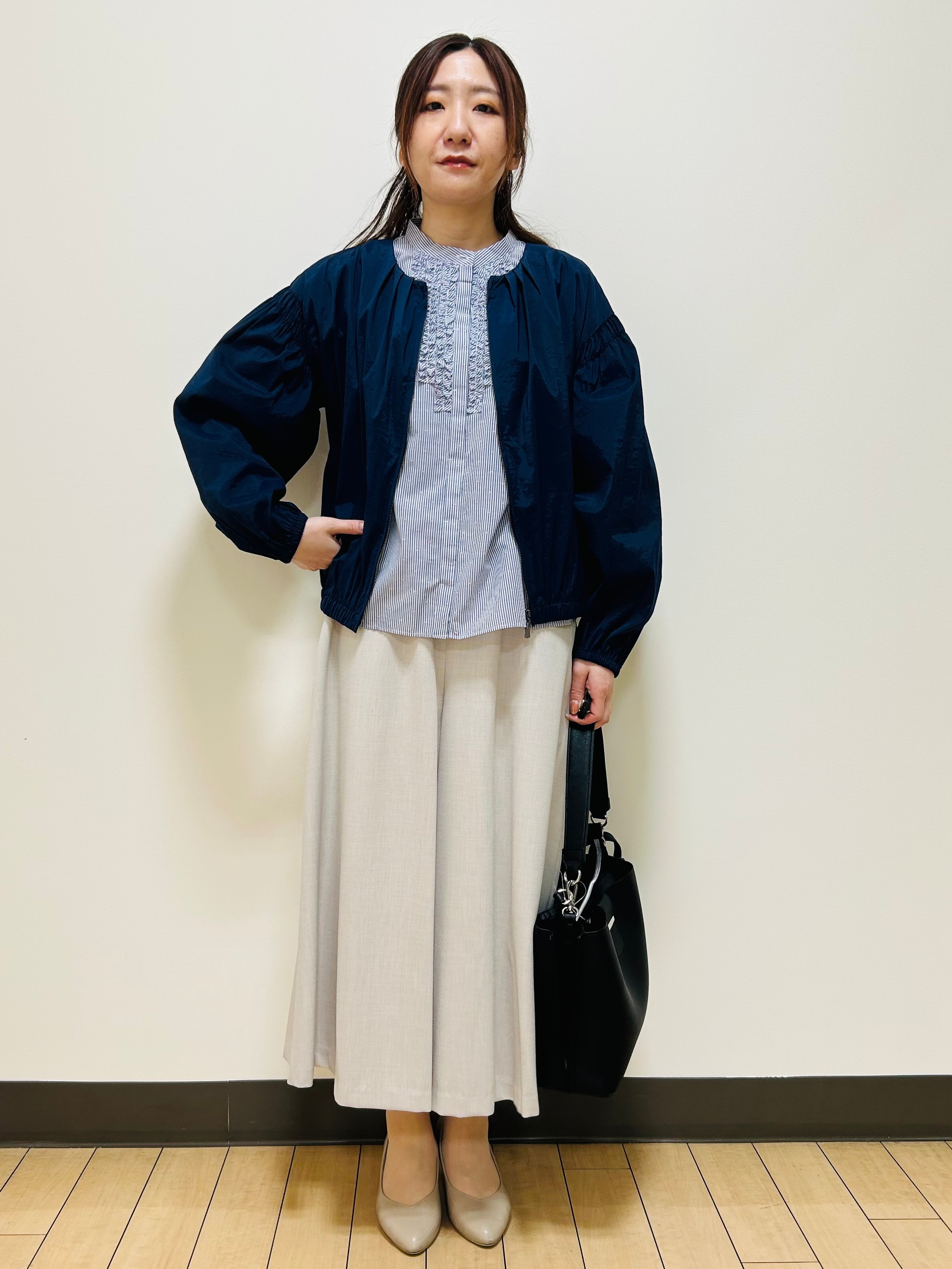 miiiさんの「Reflect｜フロントファスナーシアーブルゾン」を使ったコーディネート