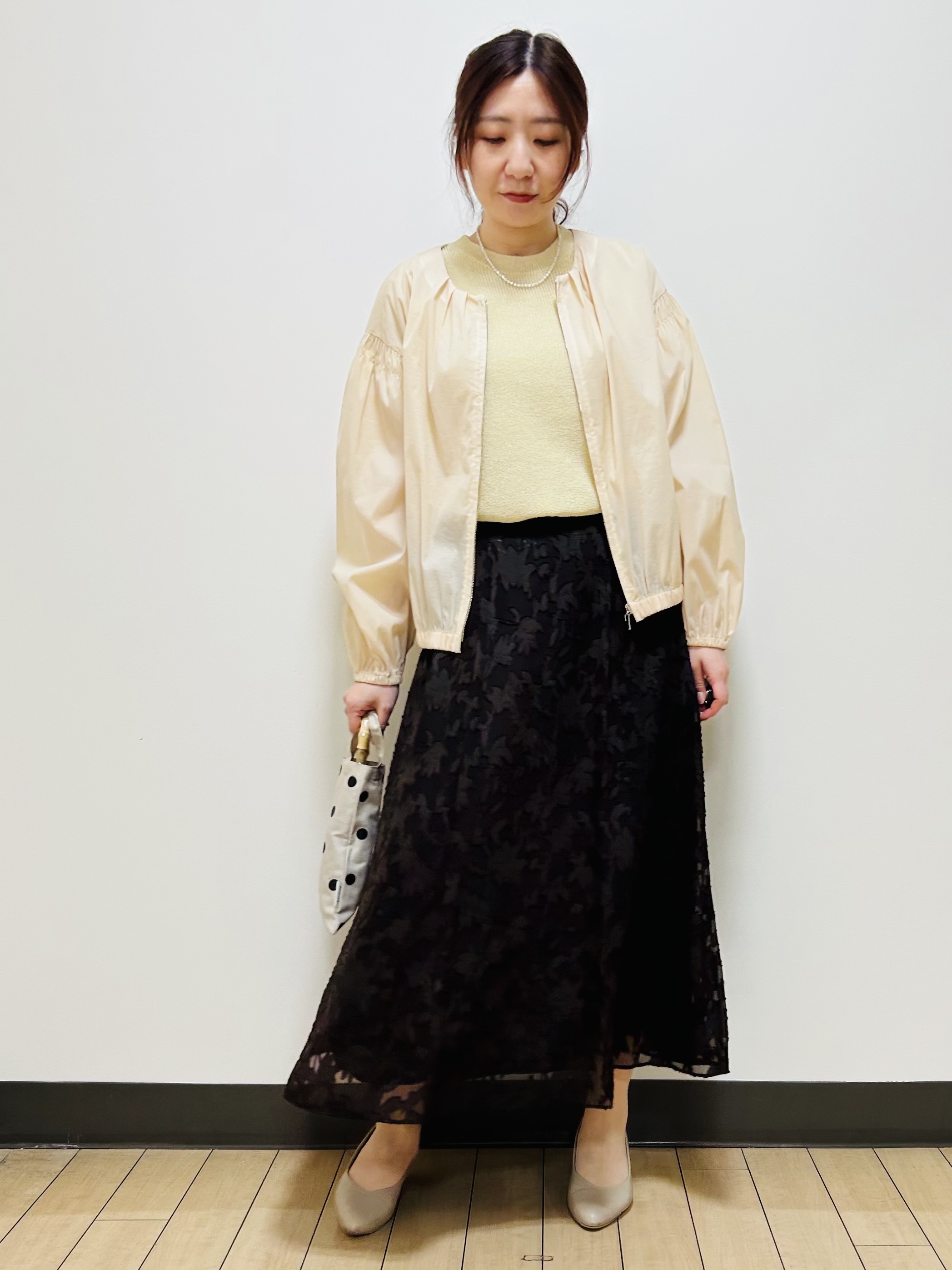 miiiさんの「Reflect｜フロントファスナーシアーブルゾン」を使ったコーディネート