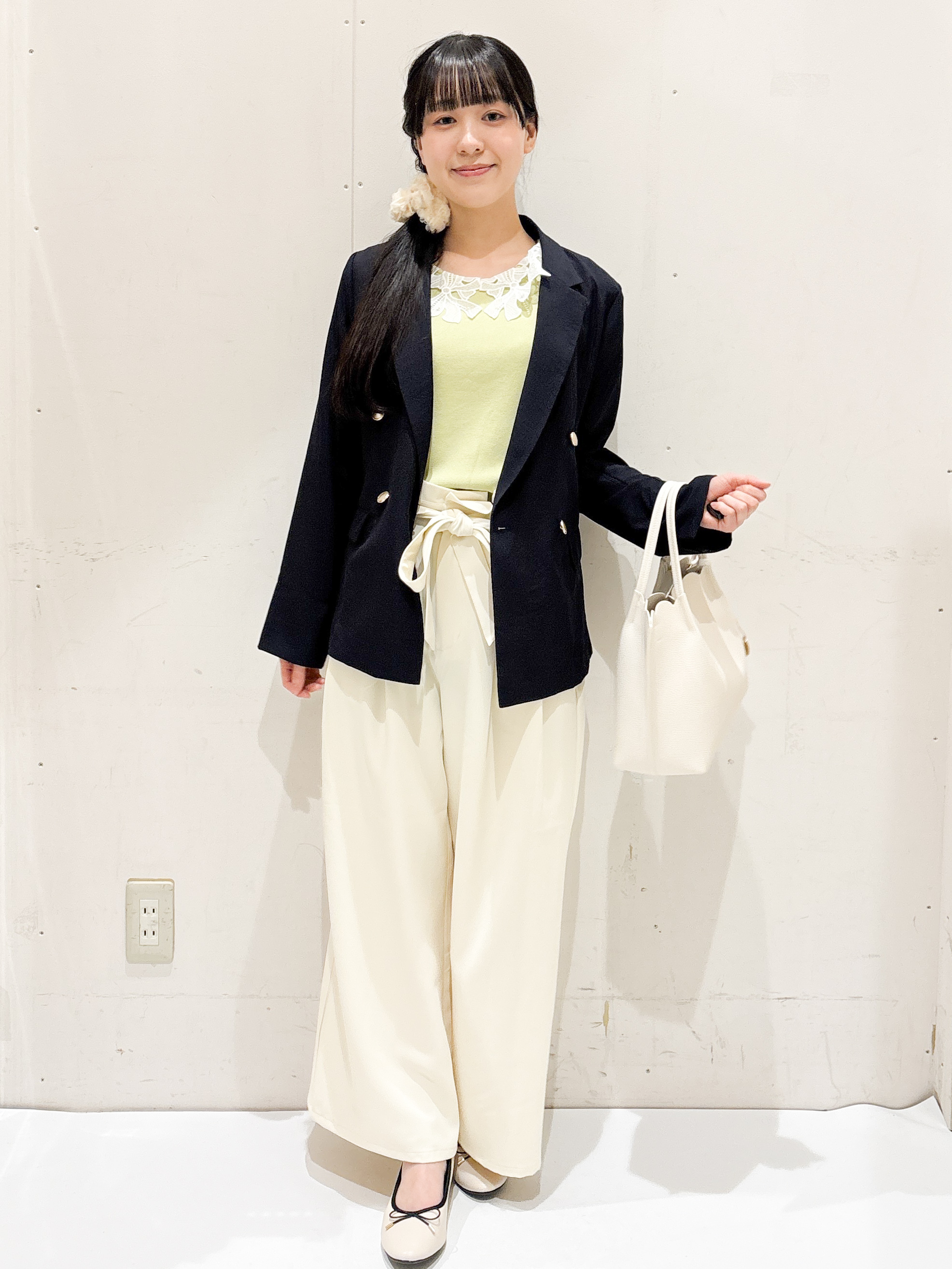 Hinaさんの「OPAQUE.CLIP｜《再入荷》ダブルブレストテーラードジャケット【接触冷感／吸水速乾／イージーアイロン／防シワ／洗濯機O」を使ったコーディネート