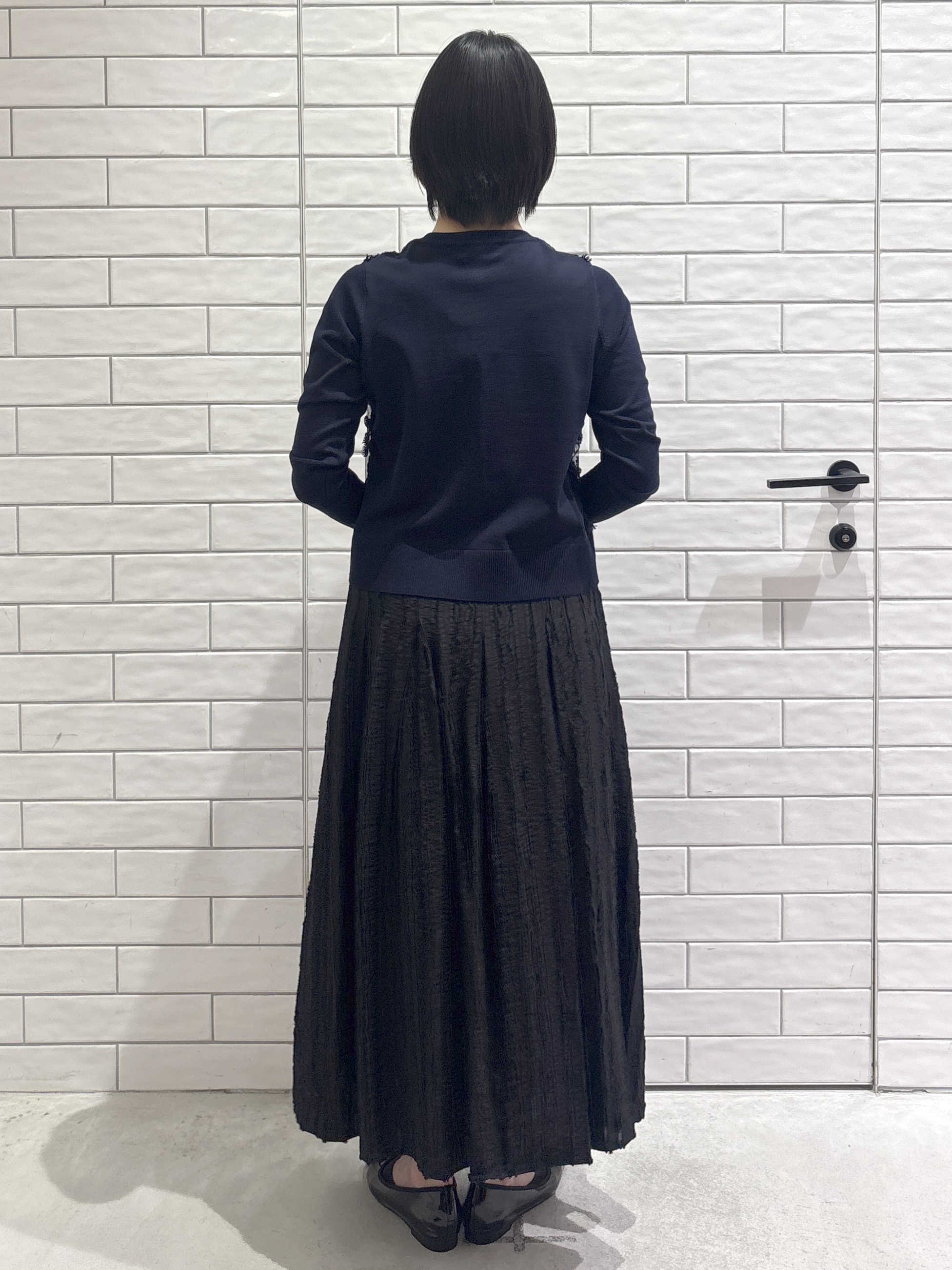 ayumiさんの「OPAQUE.CLIP｜チュールレースニットカーディガン【洗える】」を使ったコーディネート
