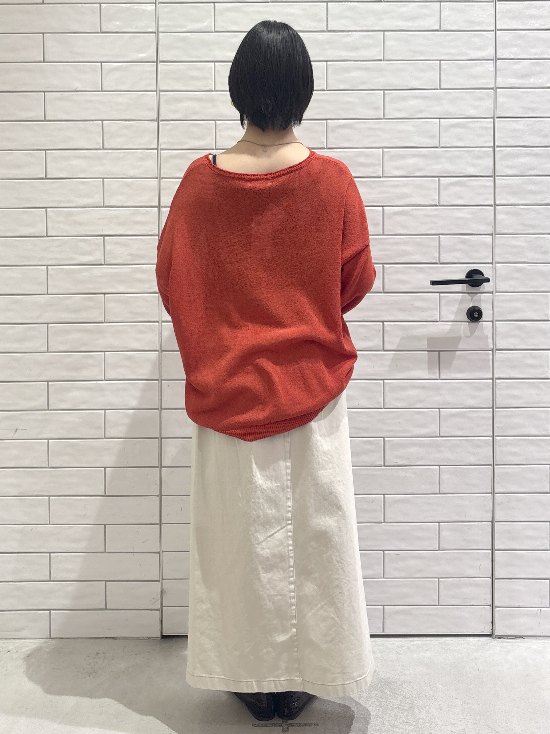 ayumiさんの「OPAQUE.CLIP｜麻混リラクシーニット【洗濯機OK】」を使ったコーディネート