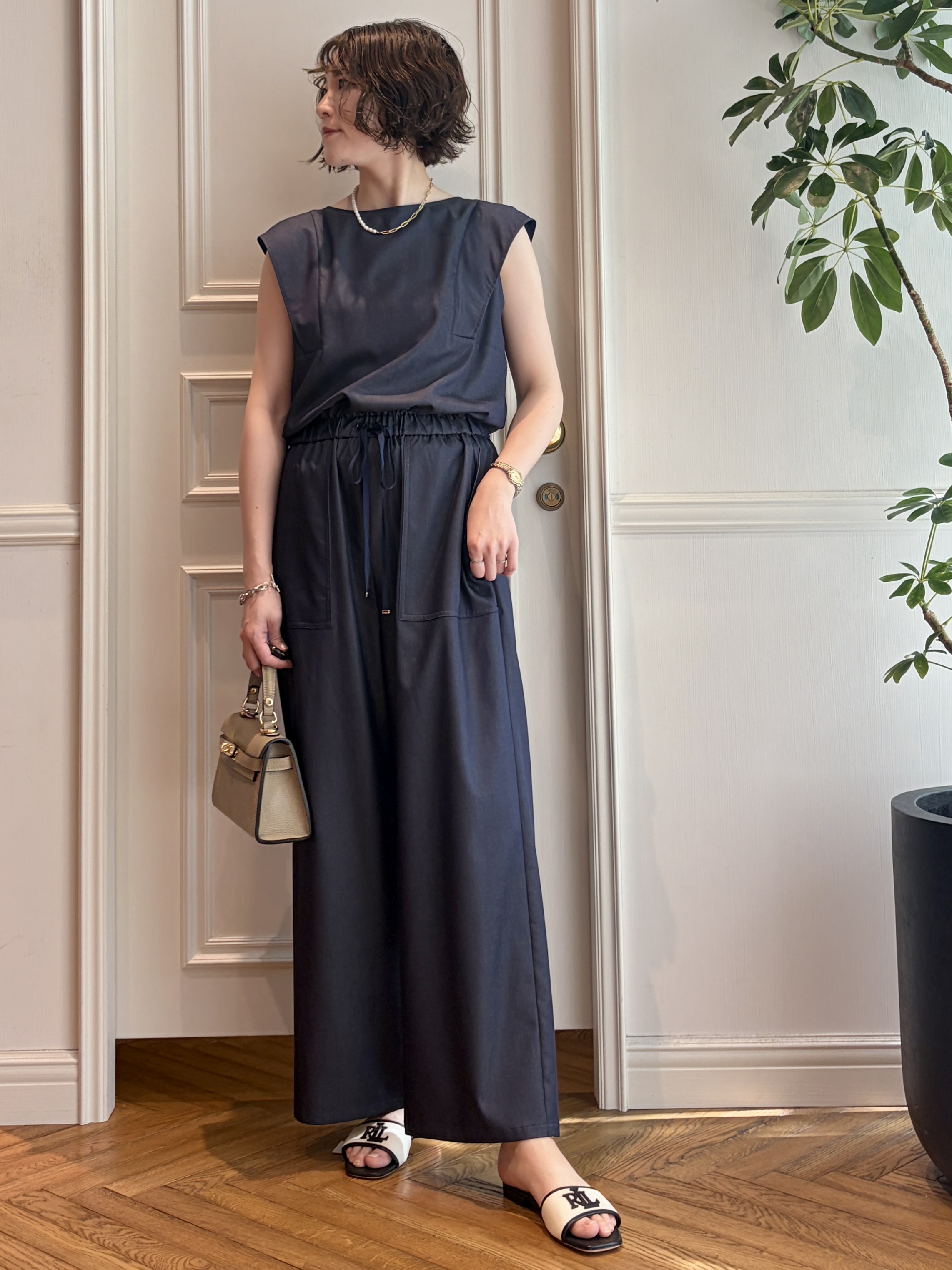 nakaoさんの「DRESSTERIOR｜【ウォッシャブル】フレンチスリーブ コンビネゾン」を使ったコーディネート
