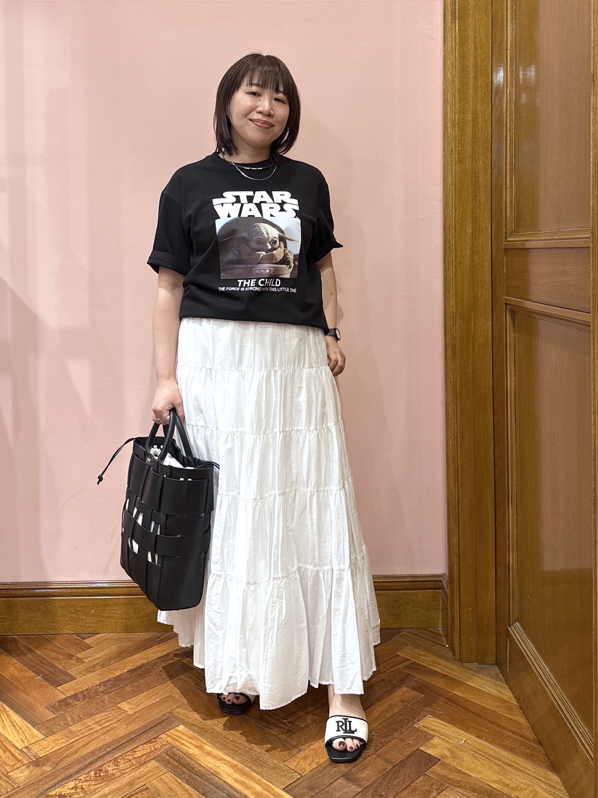 komatsuさんの「DRESSTERIOR｜【接触冷感】STAR WARS カプセルグローグTシャツ」を使ったコーディネート