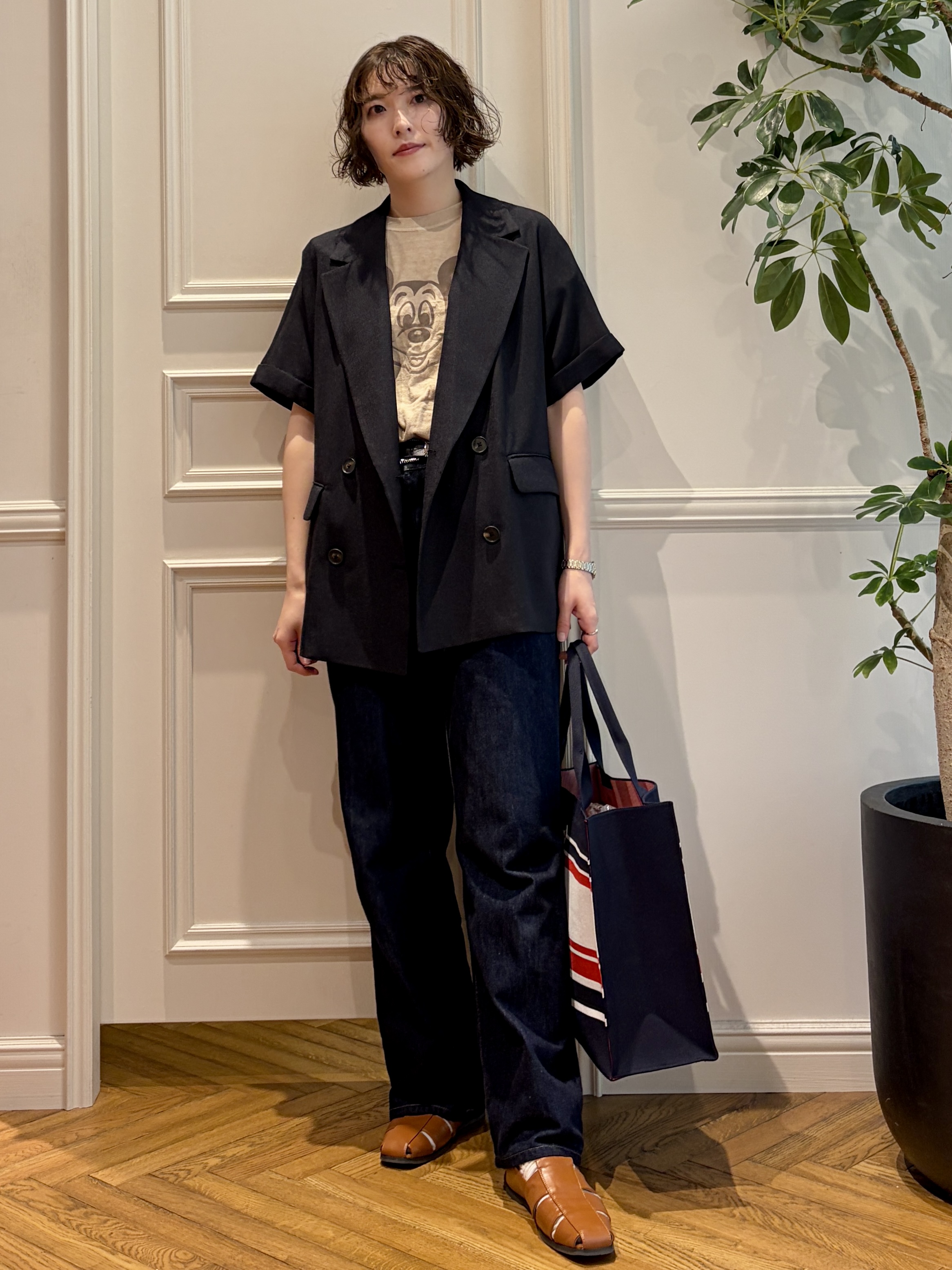 nakaoさんの「DRESSTERIOR｜GOOD ROCK SPEED（グッドロックスピード）【別注】ミッキーTシャツ」を使ったコーディネート