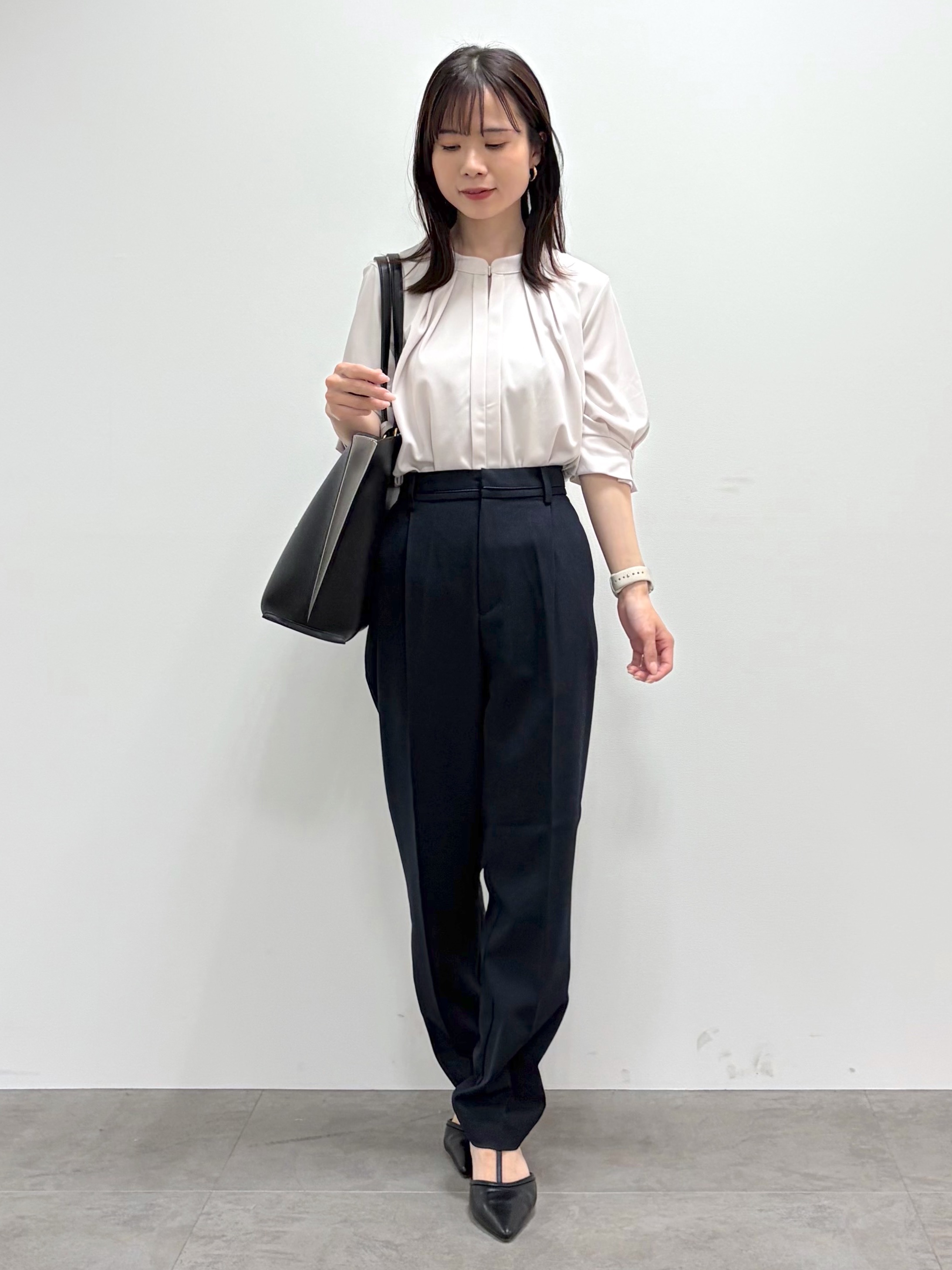 kozuさんの「index｜【接触冷感／吸水速乾】ノーカラージャケット／セットアップ対応可《洗える／防シワ／ストレッチ》」を使ったコーディネート