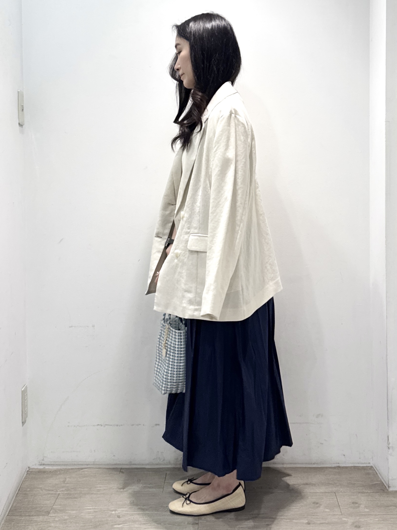 yuicciさんの「OPAQUE.CLIP｜【UV／接触冷感】ダブルブレストジャケット《防シワ加工／洗える》」を使ったコーディネート
