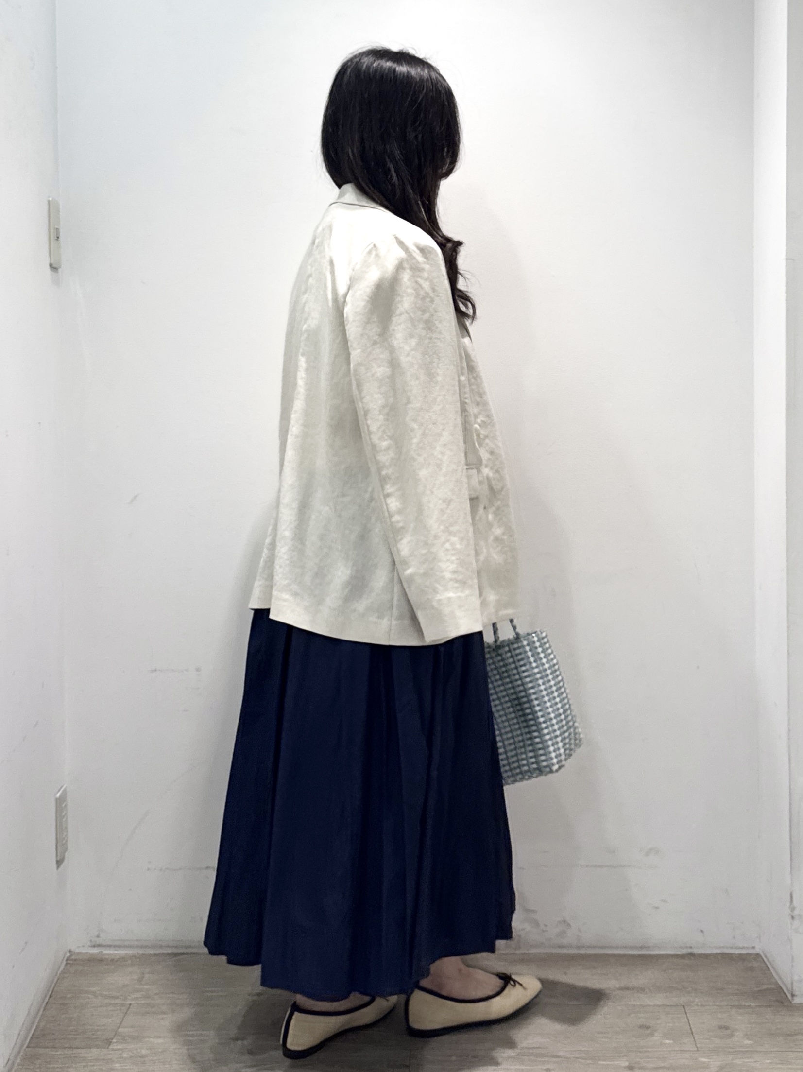yuicciさんの「OPAQUE.CLIP｜【UV／接触冷感】ダブルブレストジャケット《防シワ加工／洗える》」を使ったコーディネート