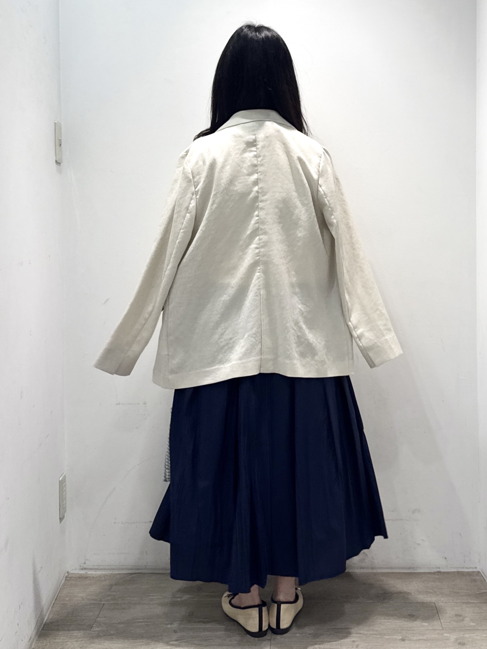 yuicciさんの「OPAQUE.CLIP｜【UV／接触冷感】ダブルブレストジャケット《防シワ加工／洗える》」を使ったコーディネート