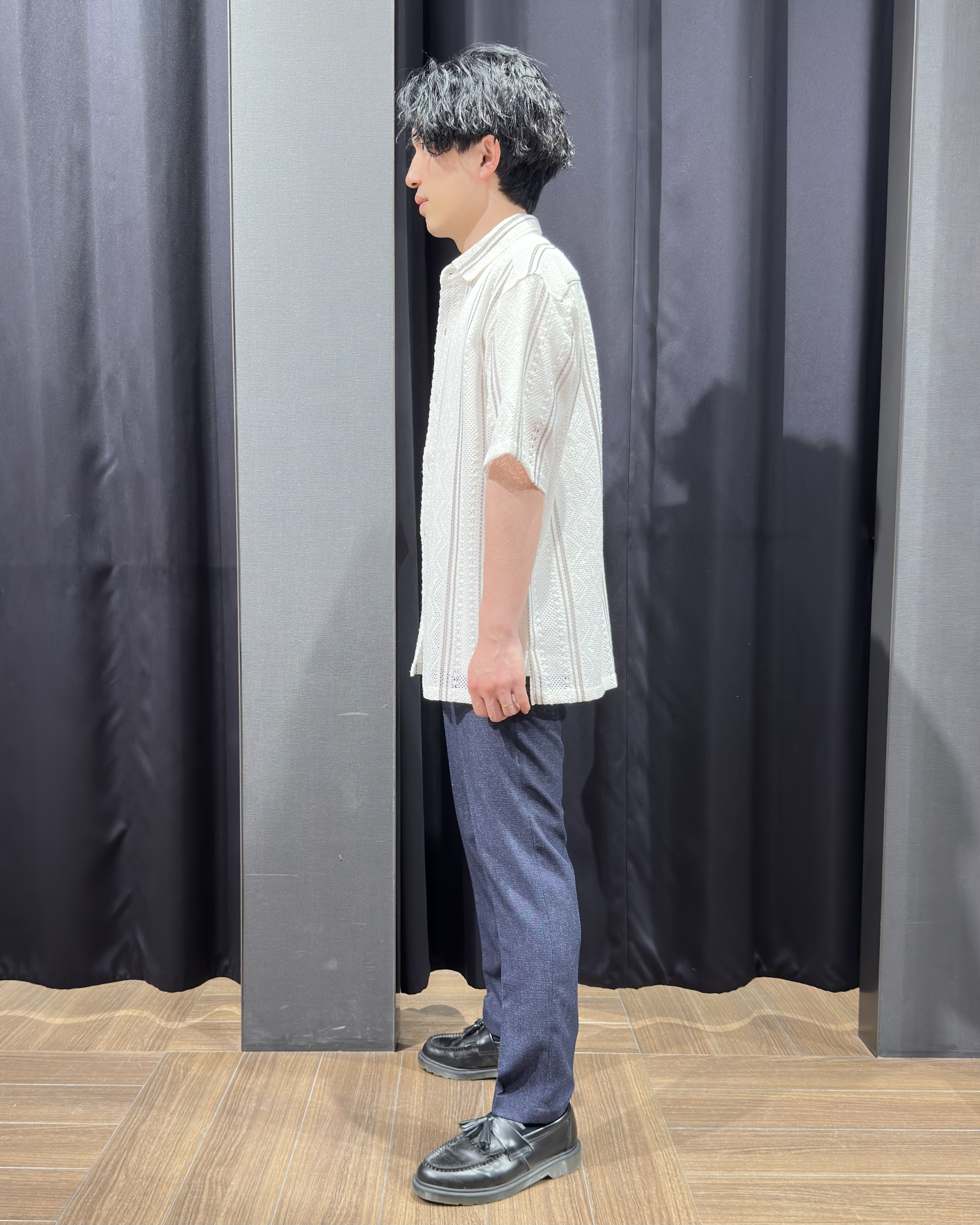 tomoyaさんの「THE SHOP TK｜【2点セット】クラフトレース 半袖シャツ＋半袖Tシャツ」を使ったコーディネート