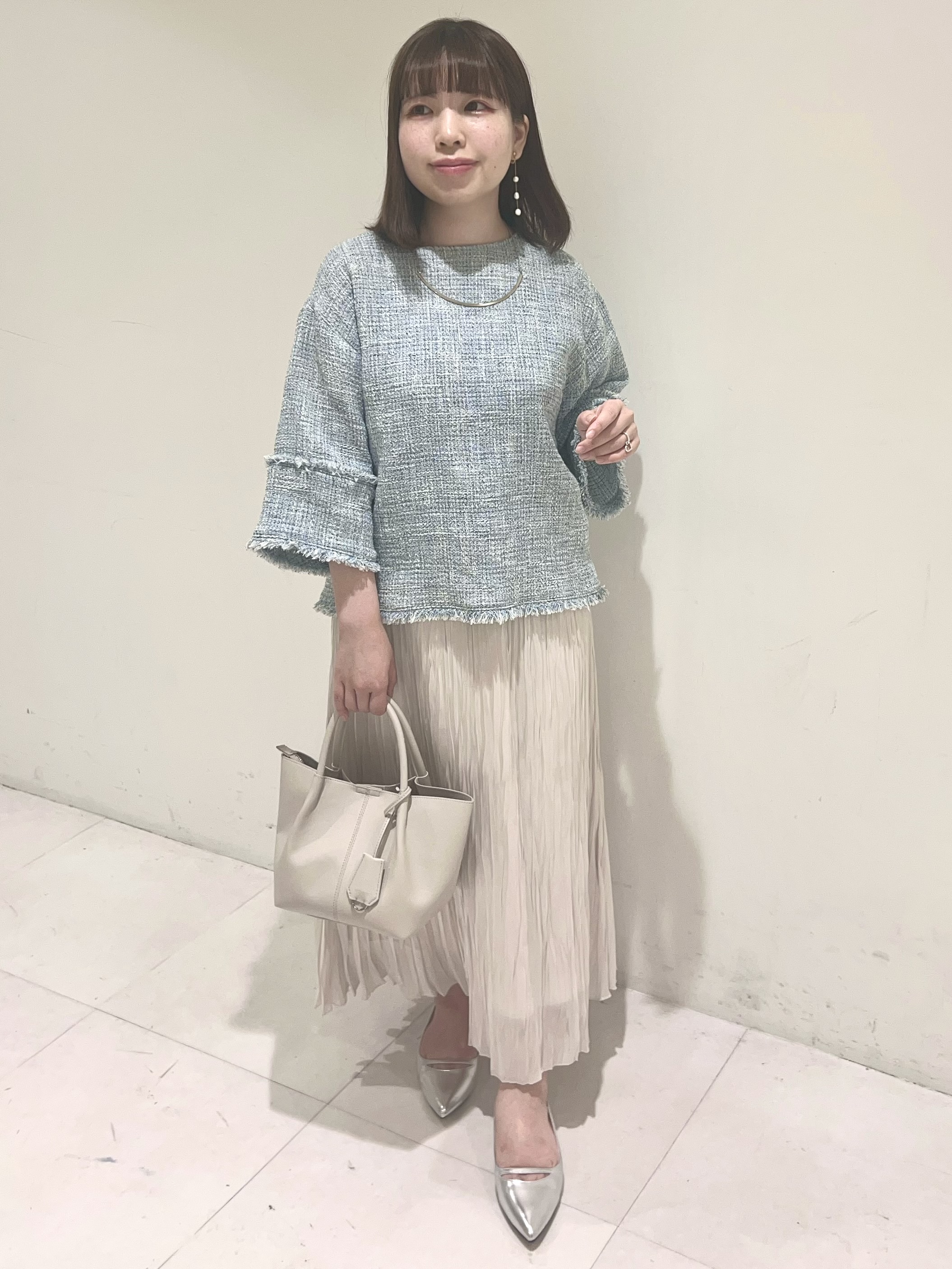 Mitsukiさんの「UNTITLED｜【洗える】ツイードドルマンブラウス」を使ったコーディネート