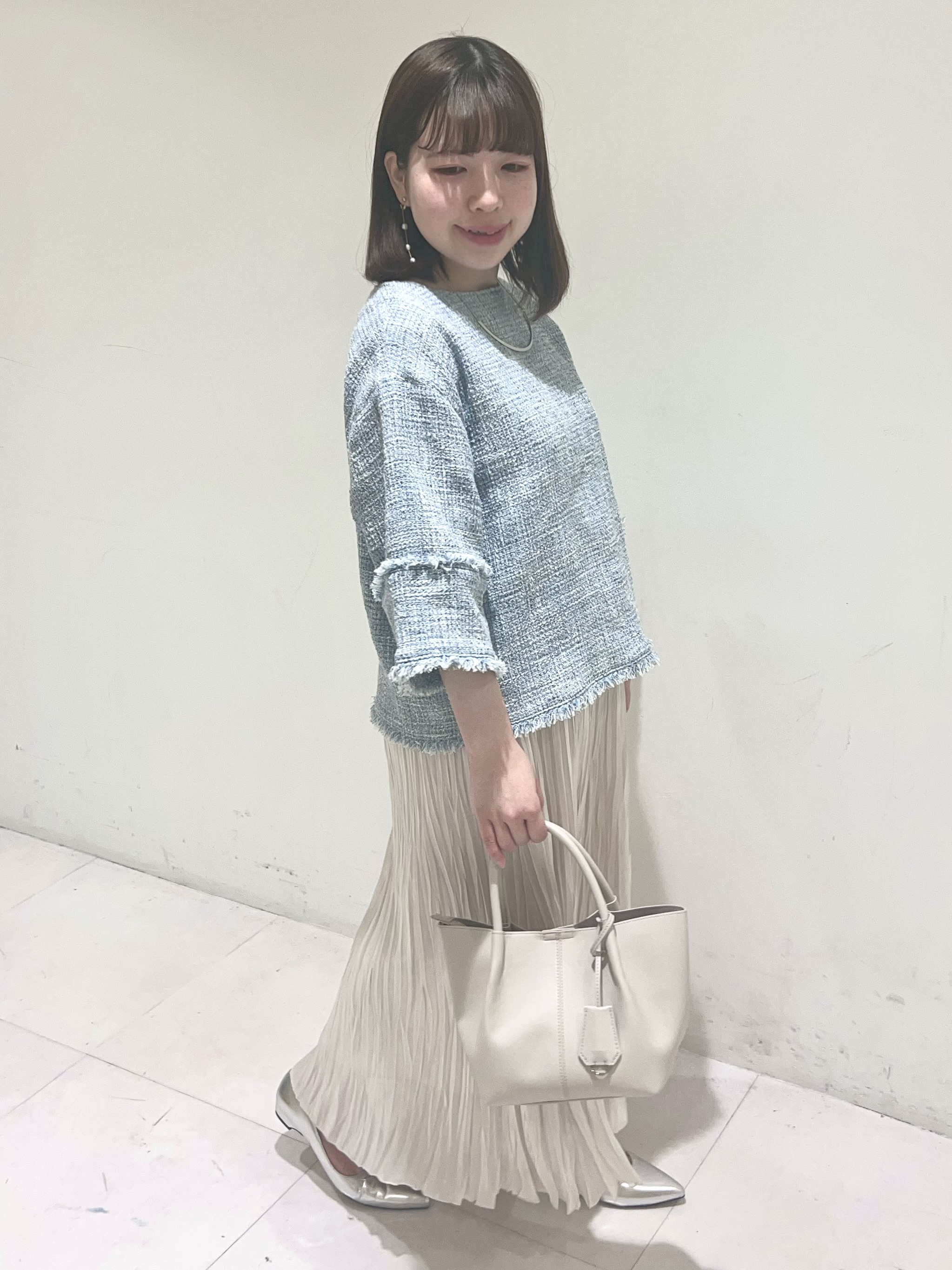 Mitsukiさんの「UNTITLED｜【洗える】ツイードドルマンブラウス」を使ったコーディネート