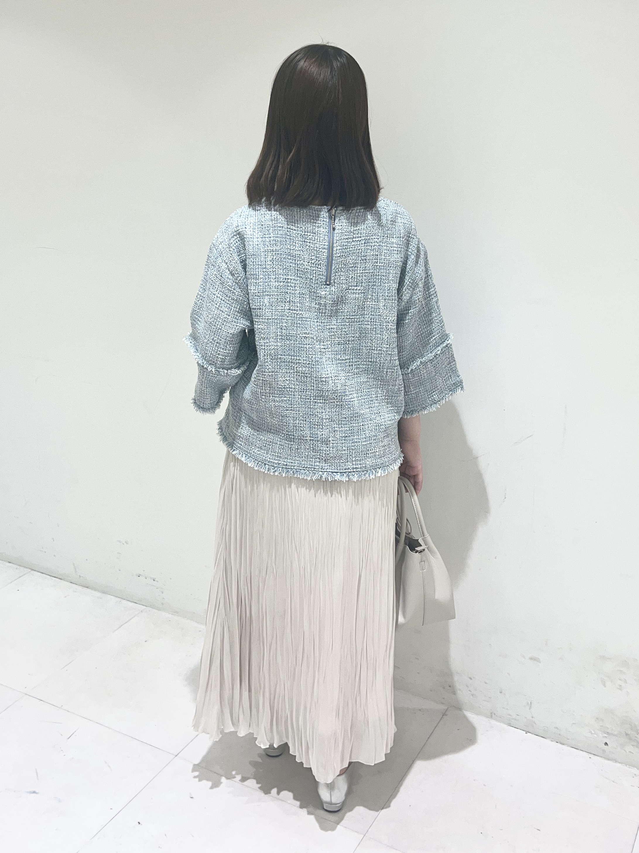 Mitsukiさんの「UNTITLED｜【洗える】ツイードドルマンブラウス」を使ったコーディネート