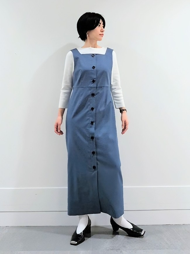 ミズタさんの「UNTITLED｜【新色追加/セットアップ可】エアリー ダブルブレストジャケット」を使ったコーディネート