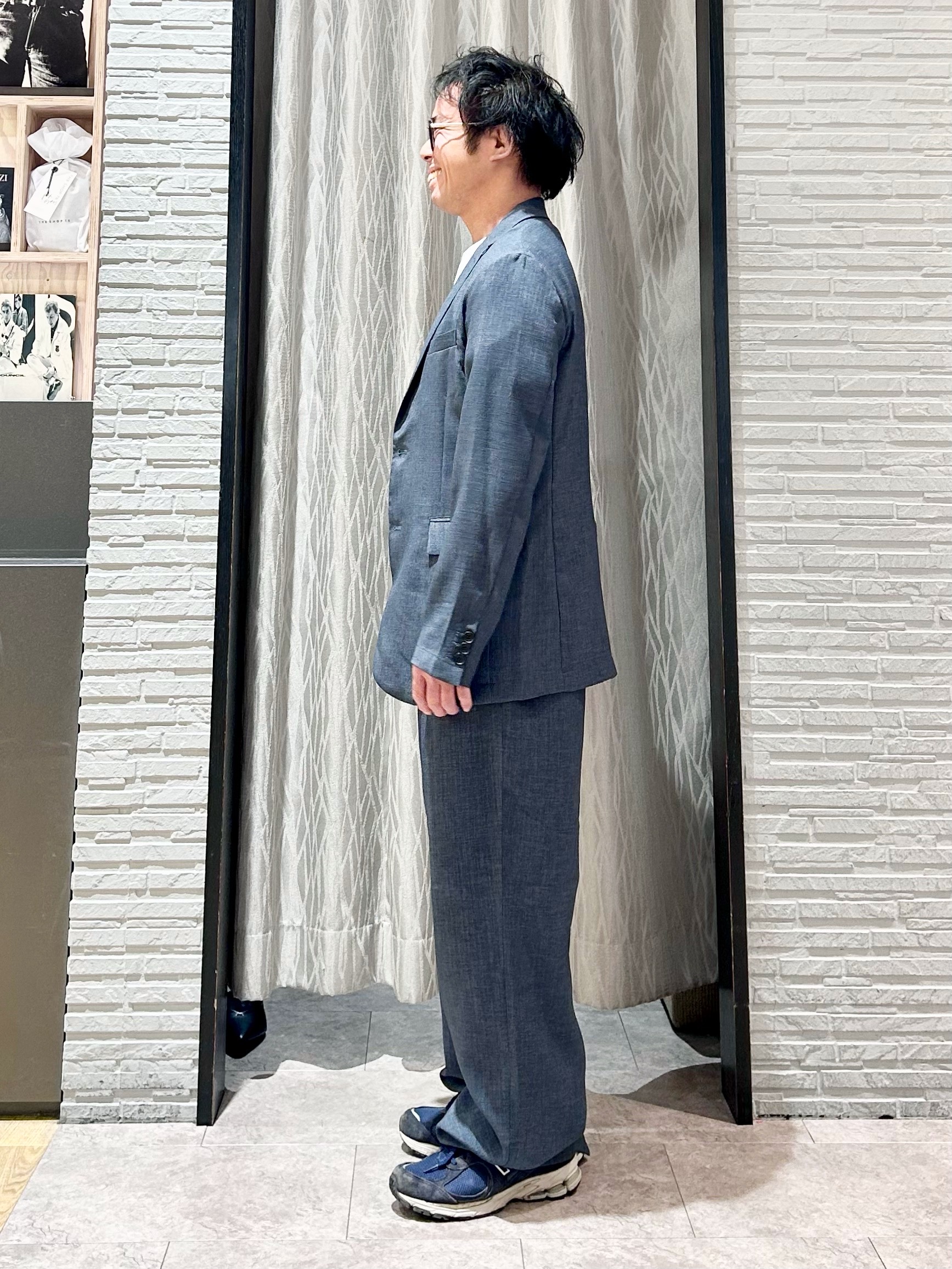 KENJI Iさんの「THE SHOP TK｜【LINO FINE】リネンライク テーラードジャケット 吸水速乾/イージーケア/UVカット/洗濯機」を使ったコーディネート