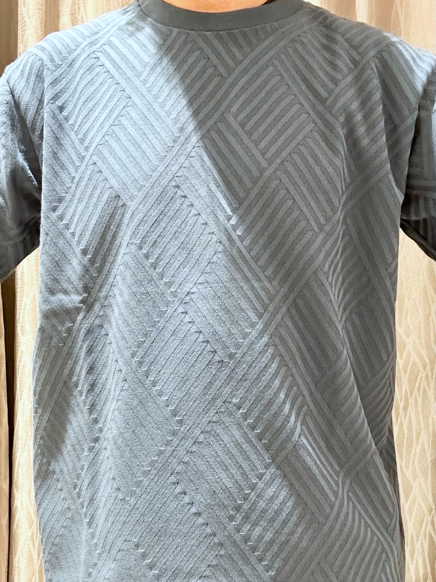 KENJI Iさんの「THE SHOP TK｜【ジャケットインにもおすすめ！】ジャカード リンクス半袖Tシャツ 洗濯機OK」を使ったコーディネート