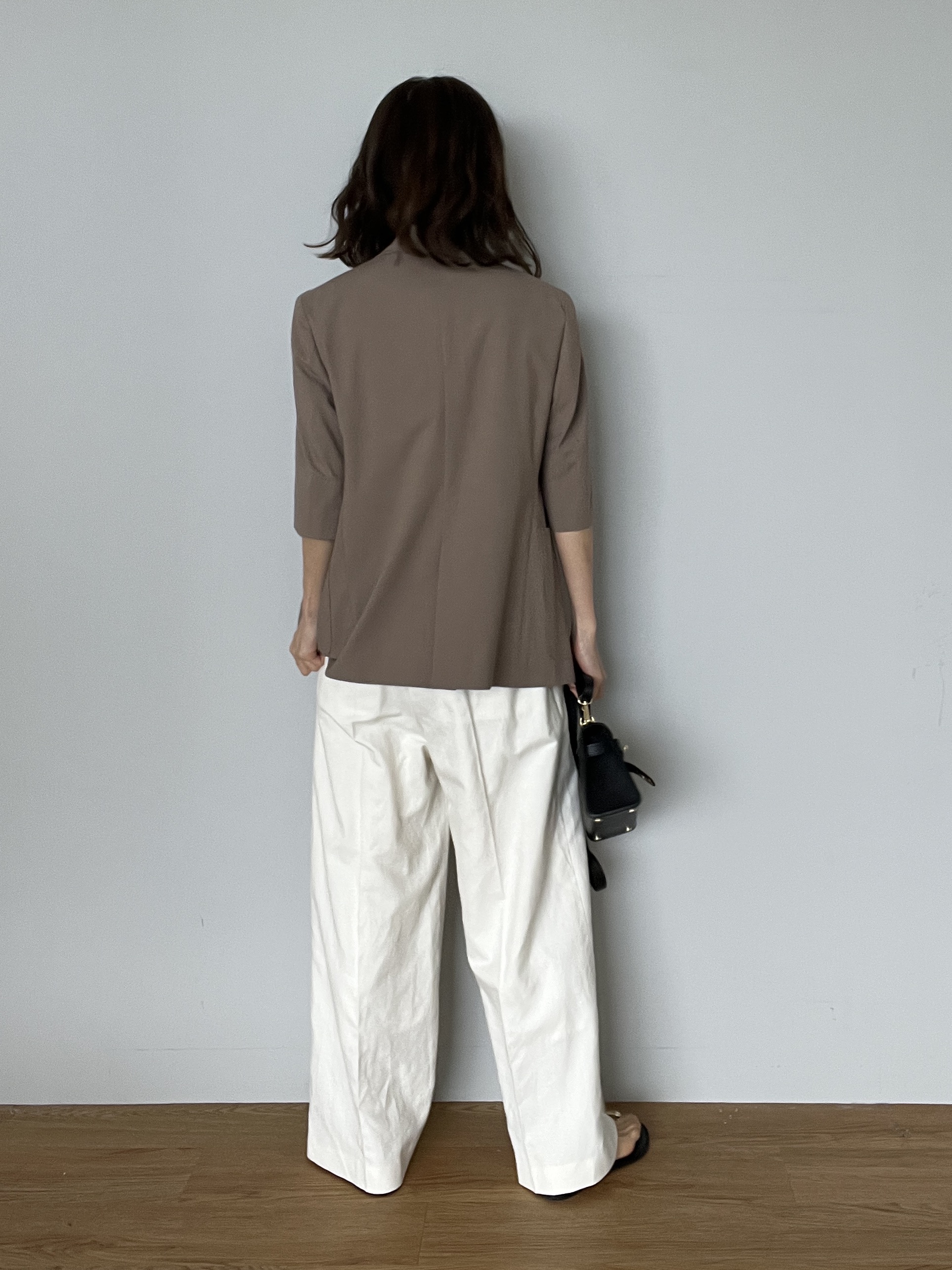 misaさんの「DRESSTERIOR｜【接触冷感/セットアップ可】 2WAYストレッチスリークオータージャケット」を使ったコーディネート