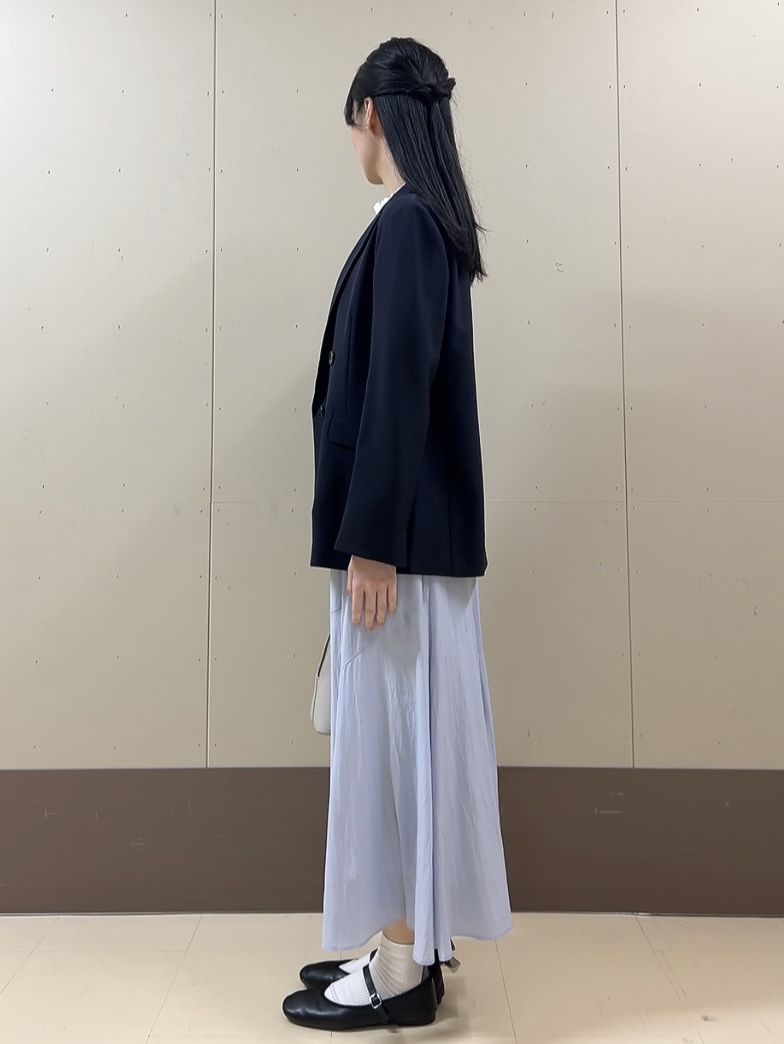 sechiさんの「UNTITLED｜【新色追加/セットアップ可】エアリー ダブルブレストジャケット」を使ったコーディネート