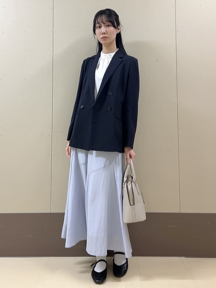 sechiさんの「UNTITLED｜【新色追加/セットアップ可】エアリー ダブルブレストジャケット」を使ったコーディネート