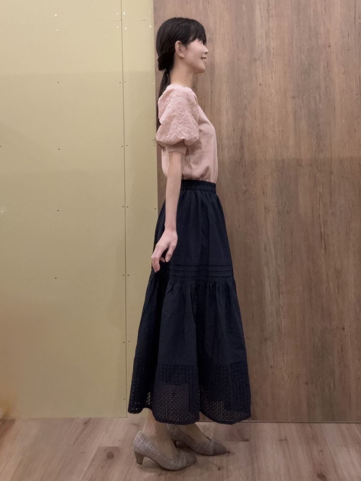 Ayakoさんの「grove｜一枚で着映える大人の袖コンシャスニット」を使ったコーディネート