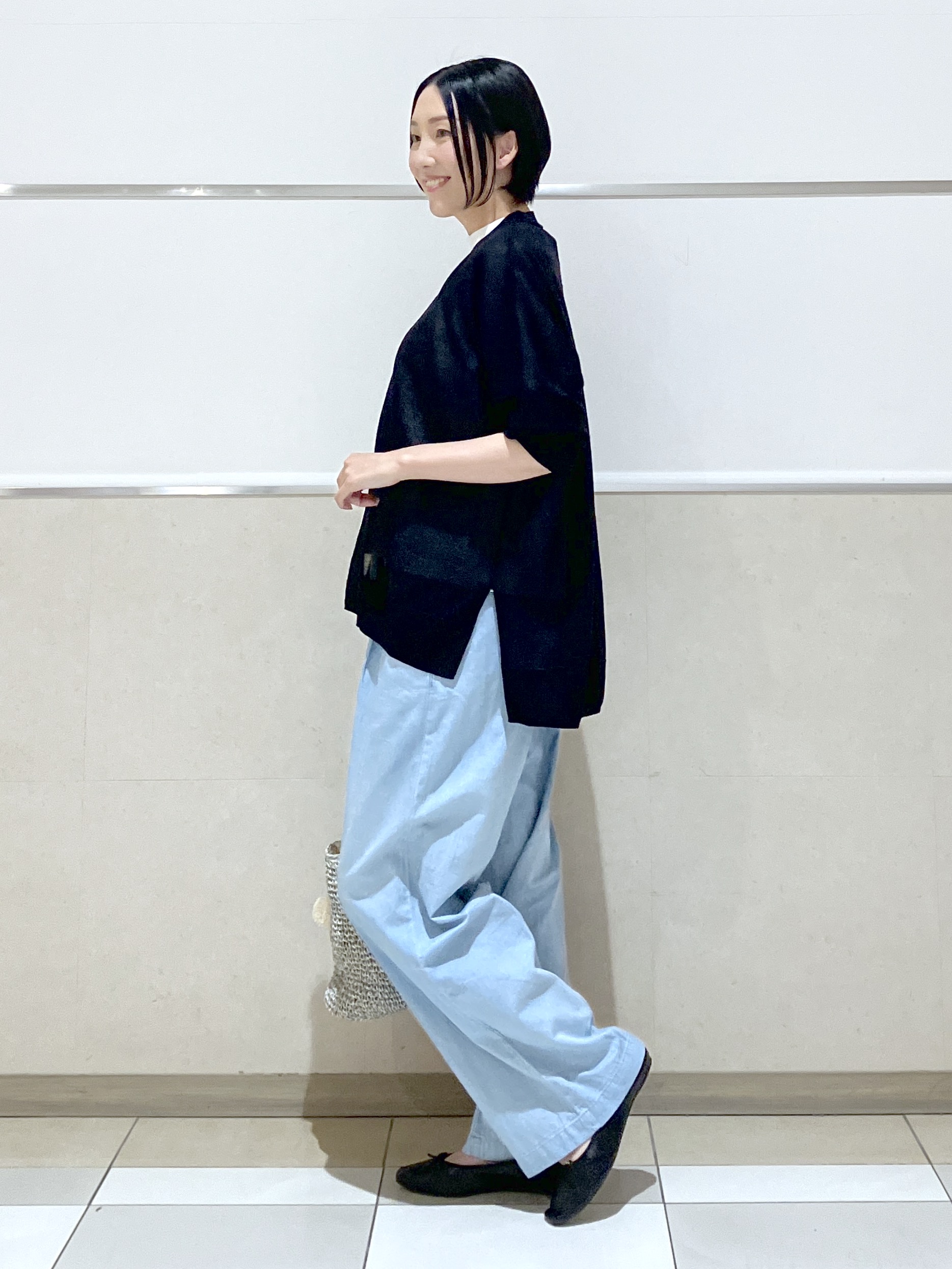 eriko さんの「Dessin｜【日本製】和歌山ローズペトールTシャツ」を使ったコーディネート