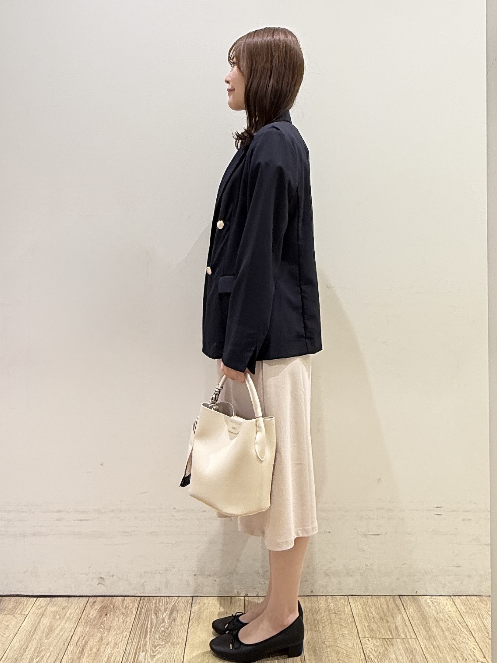 MOMOさんの「index｜《再入荷》ダブルブレストテーラードジャケット【接触冷感／吸水速乾／イージーアイロン／防シワ／洗濯機O」を使ったコーディネート