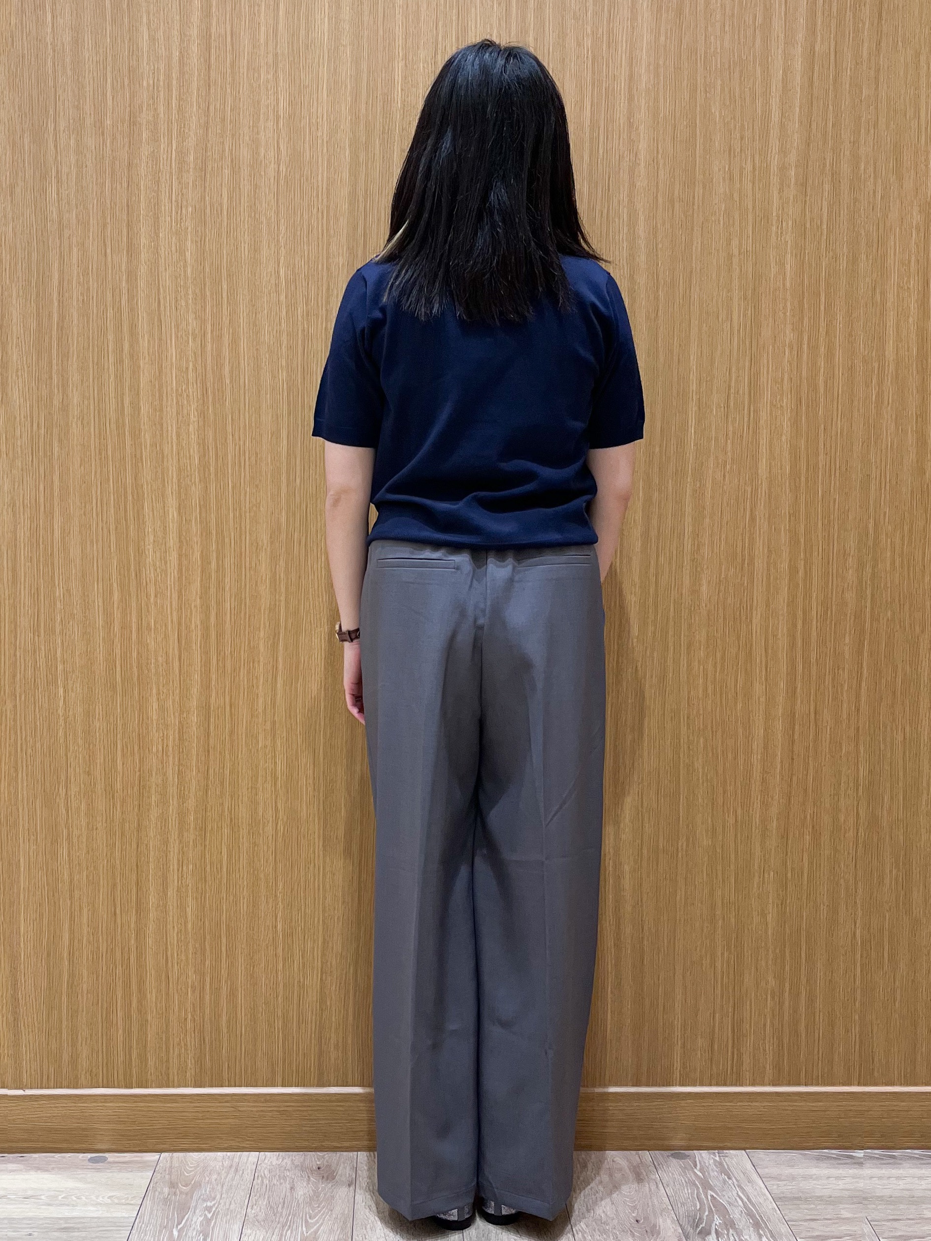 aさんの「OPAQUE.CLIP｜2WAY衿付きニット【洗濯機OK】」を使ったコーディネート