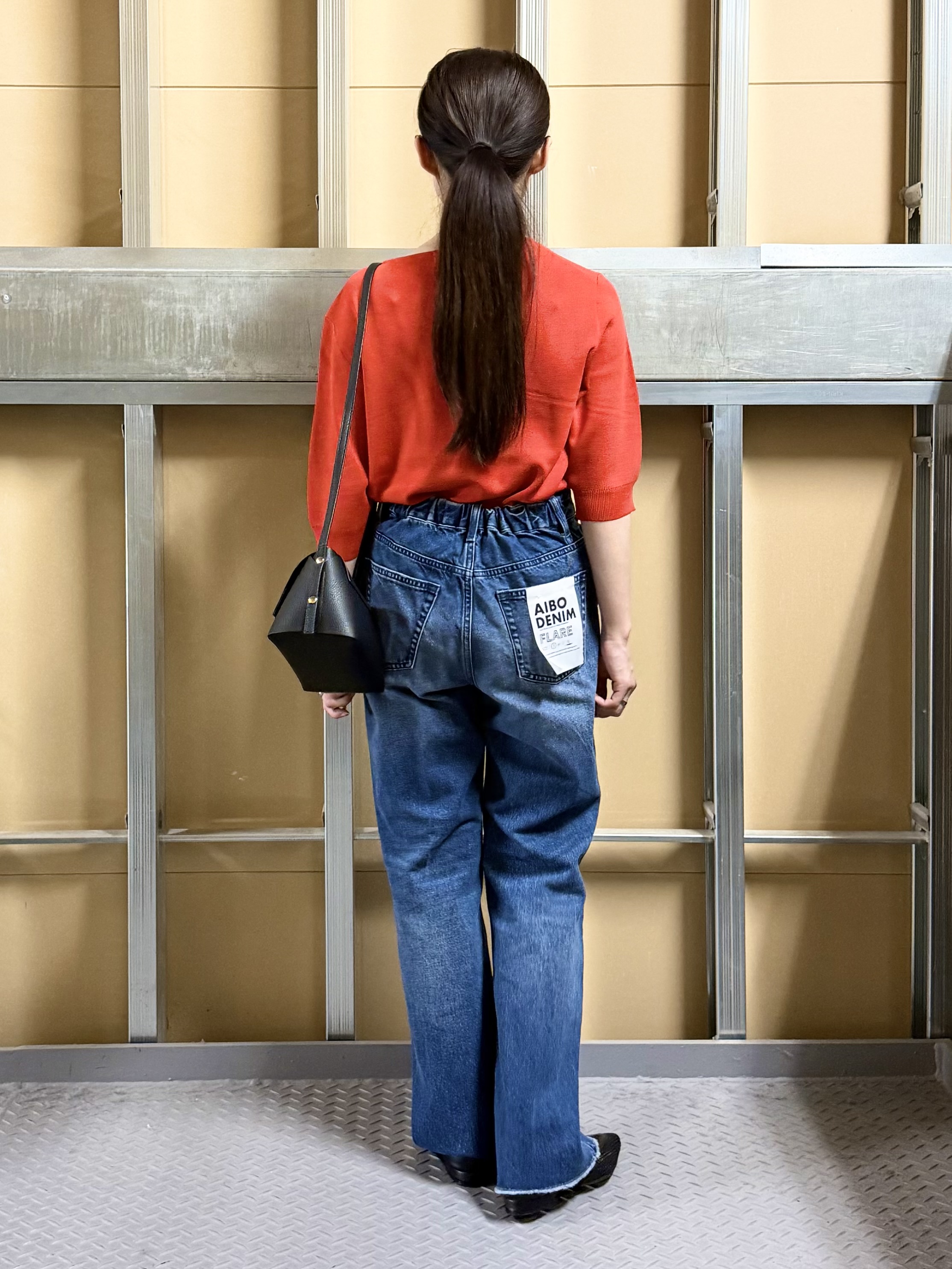 sahoさんの「THE SHOP TK｜【S-XL/ひんやりタッチ】美しさ際立つ 6分袖ニット 洗濯機OK/UVケア/毛玉になりにくい」を使ったコーディネート