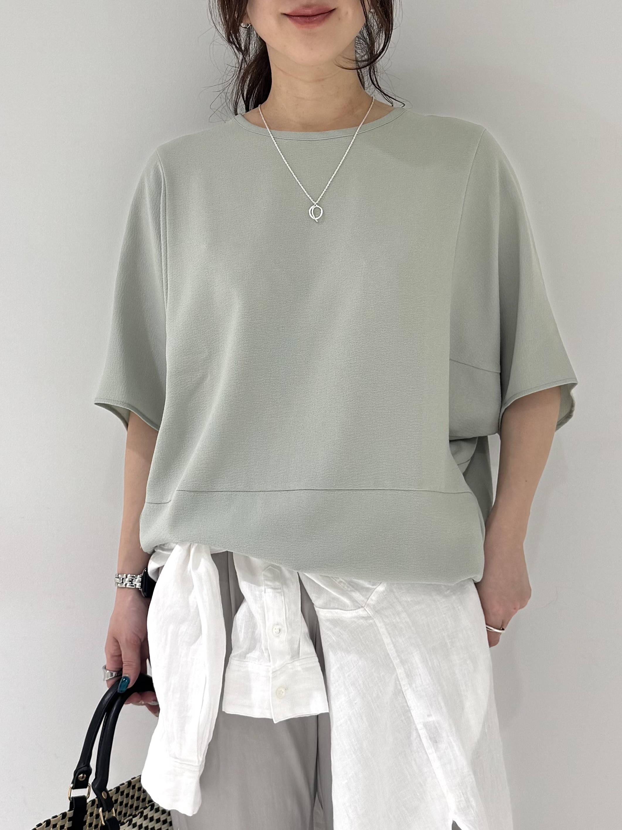 そんさんの「INDIVI｜【洗える／2WAY／裾ドロスト付き】 ドルマンスリーブチュニックトップス」を使ったコーディネート