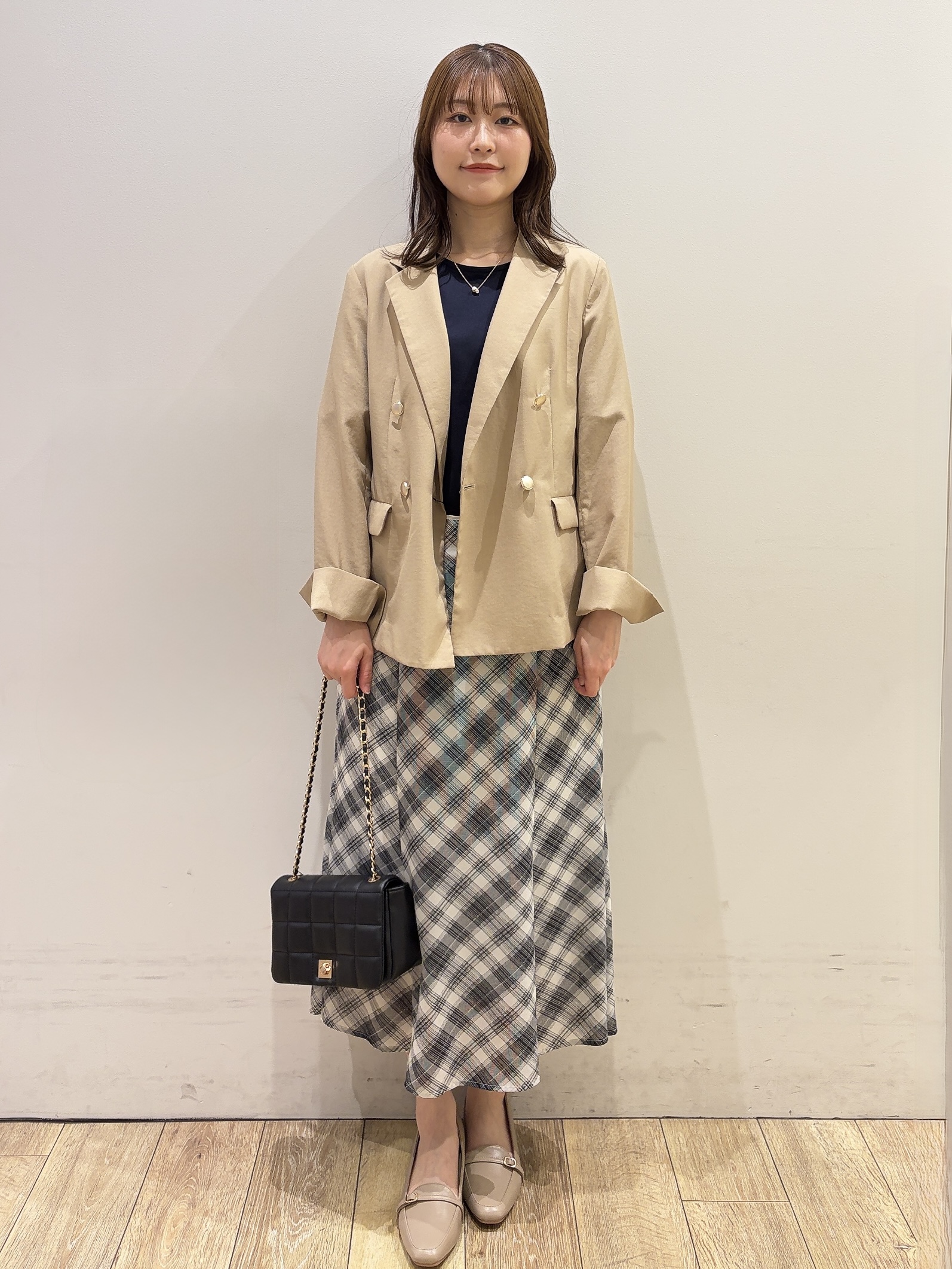 MOMOさんの「index｜【UVケア／接触冷感】ベアタックスリーブトップス《吸水速乾／透け防止／洗濯機OK／6col》」を使ったコーディネート