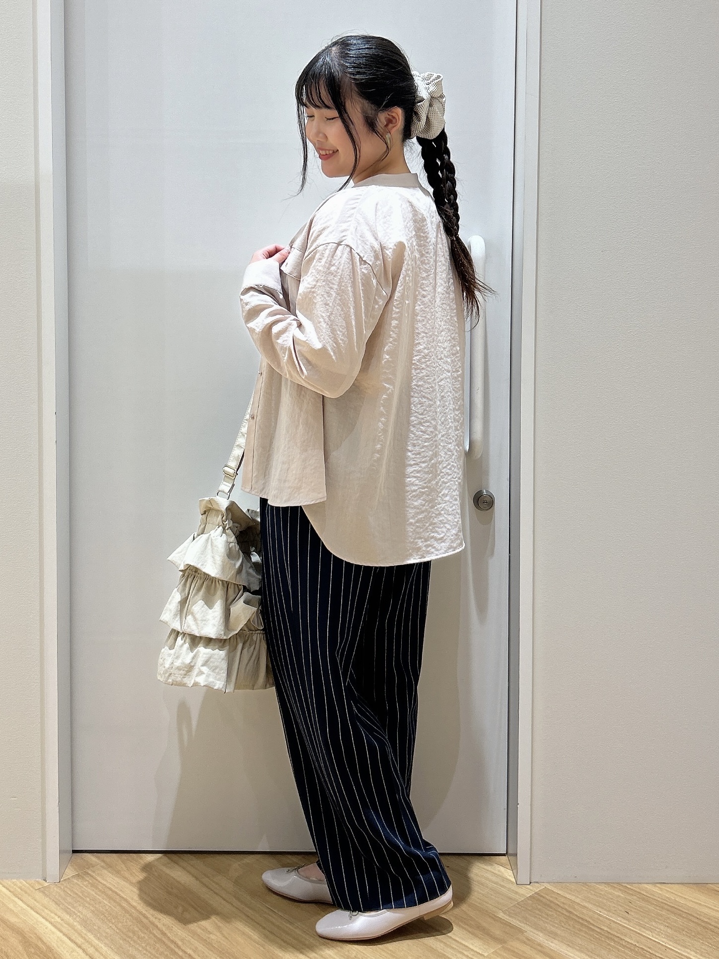 みいさんの「grove｜【UVカット/接触冷感】プリントアソート5分袖Tシャツ」を使ったコーディネート