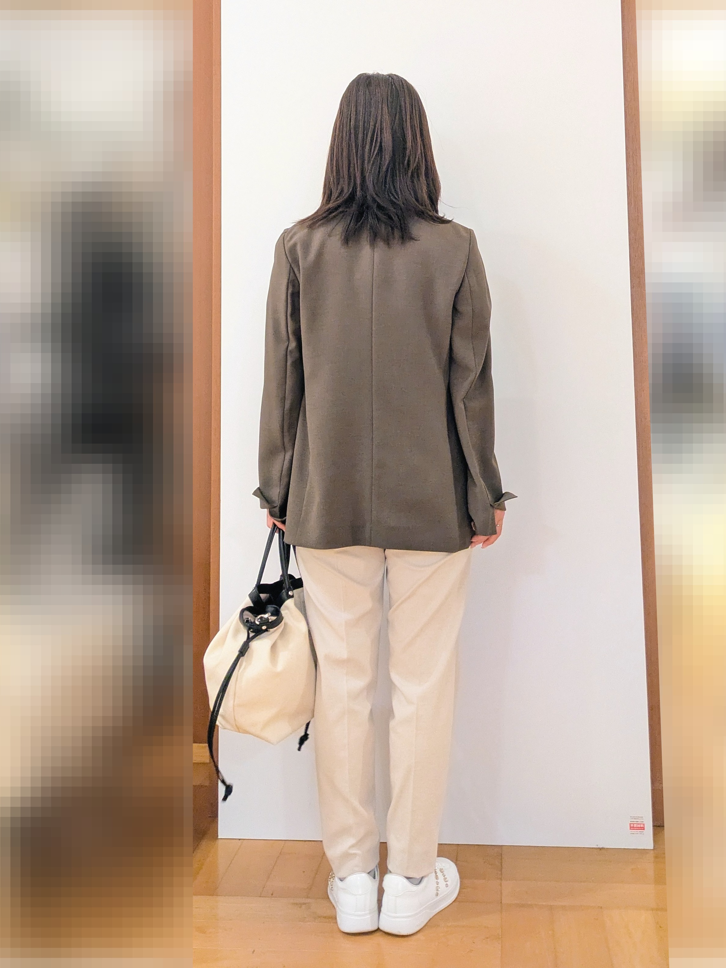 laverさんの「UNTITLED｜【11色展開/体型カバー】前後2WAYフレンチスリーブニット」を使ったコーディネート