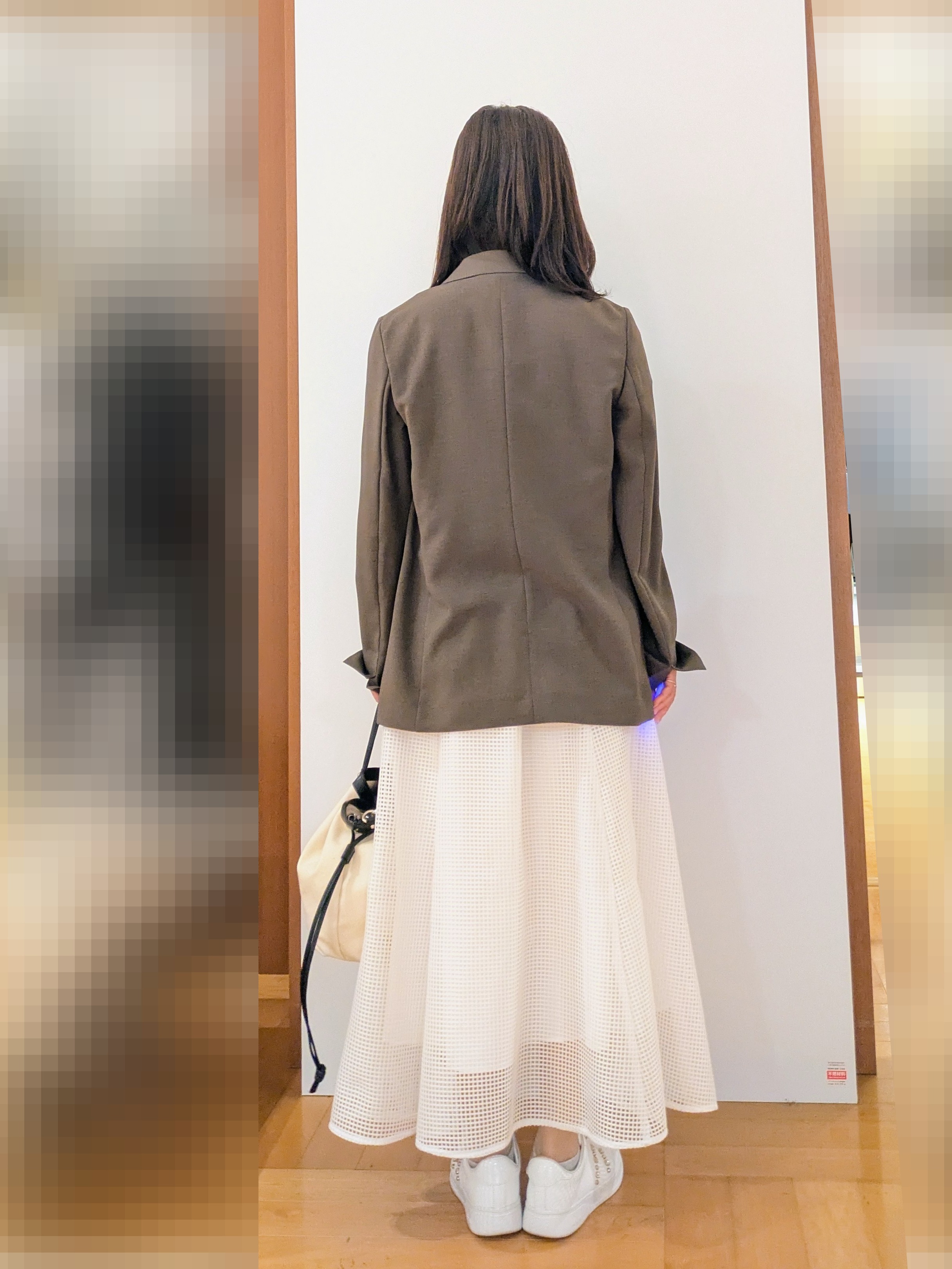 laverさんの「UNTITLED｜【11色展開/体型カバー】前後2WAYフレンチスリーブニット」を使ったコーディネート