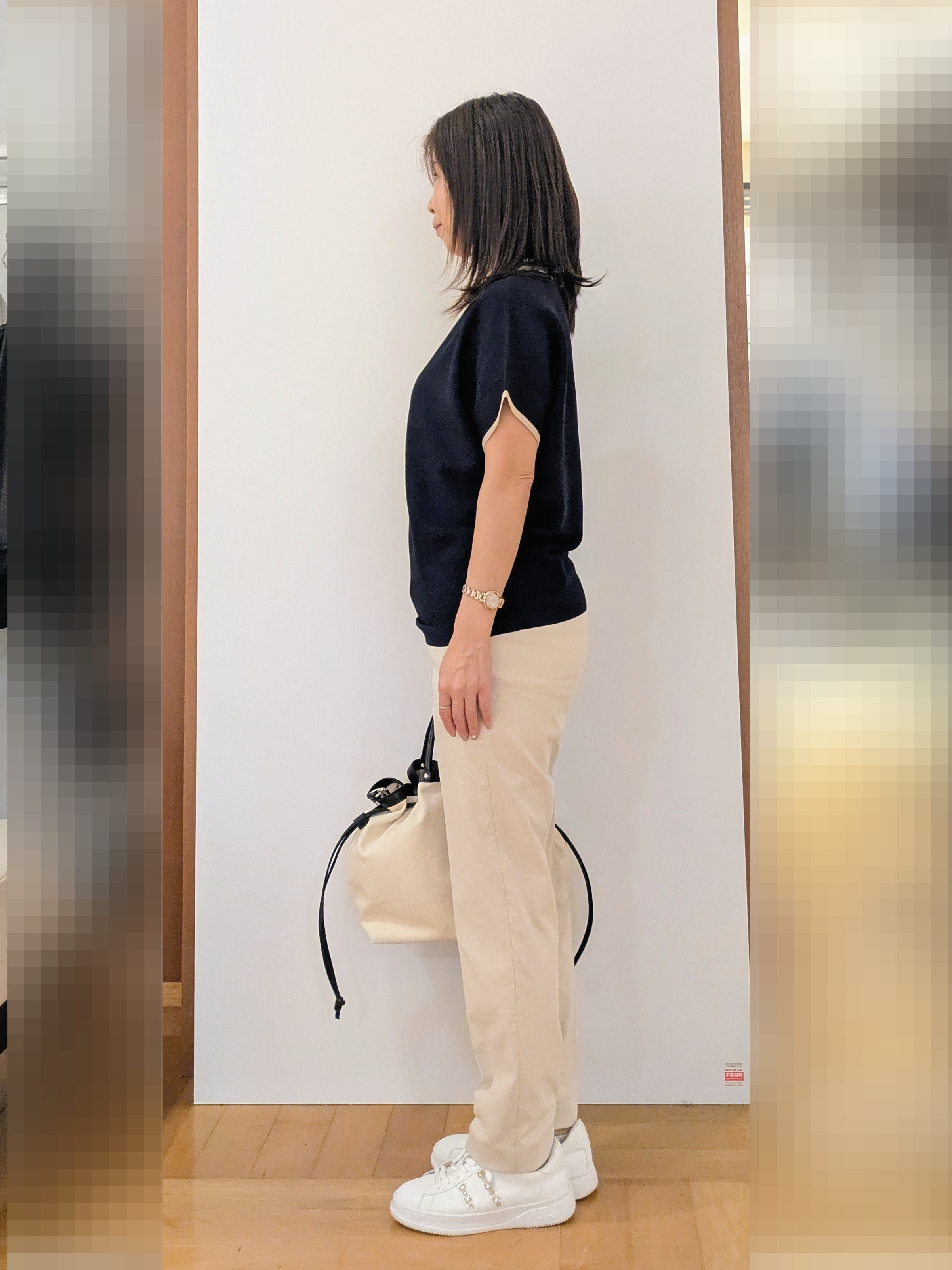 laverさんの「UNTITLED｜【新色追加/セットアップ可】エアリー ダブルブレストジャケット」を使ったコーディネート