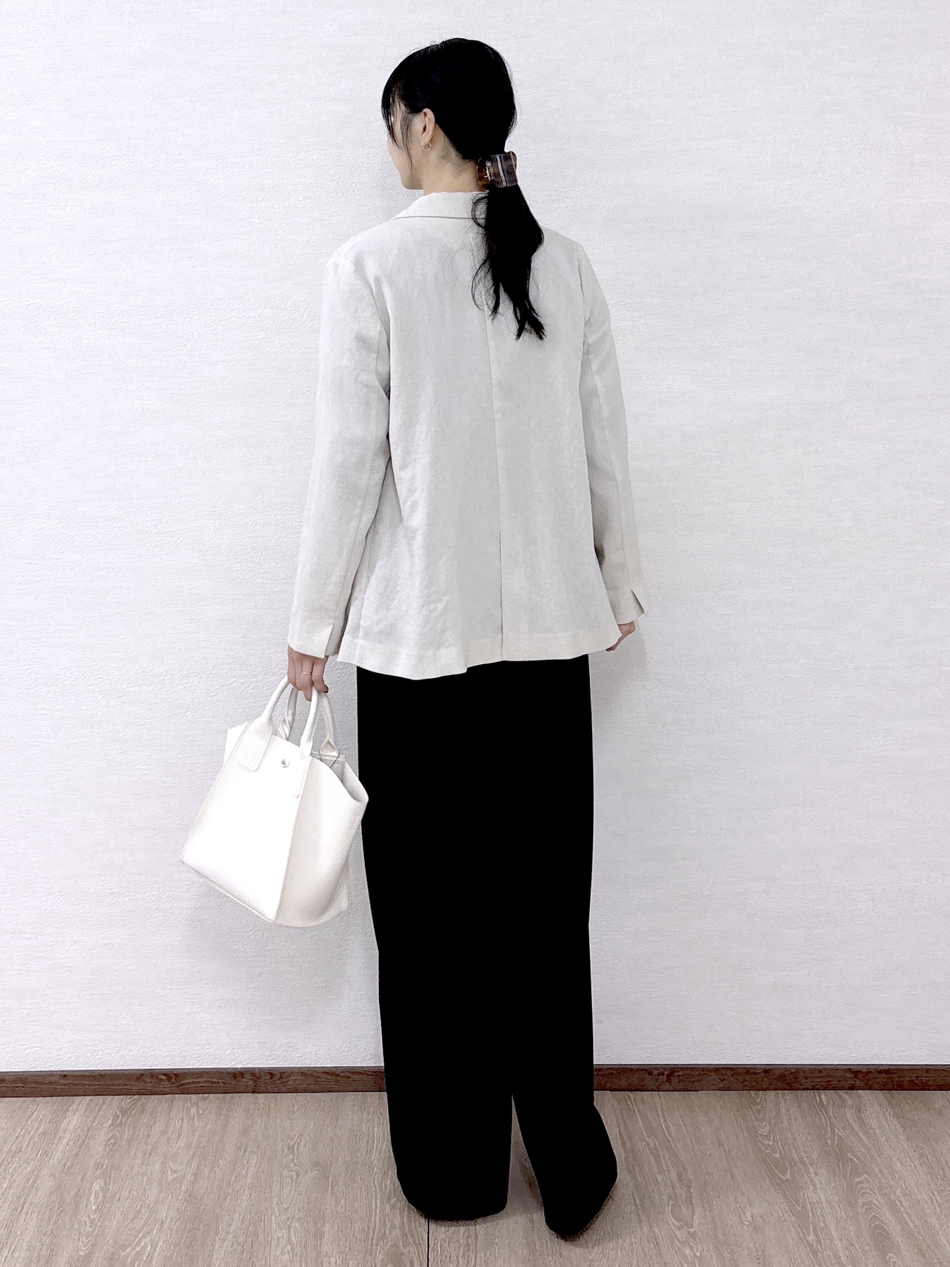 sachikoさんの「OPAQUE.CLIP｜【UV／接触冷感】ダブルブレストジャケット《防シワ加工／洗える》」を使ったコーディネート