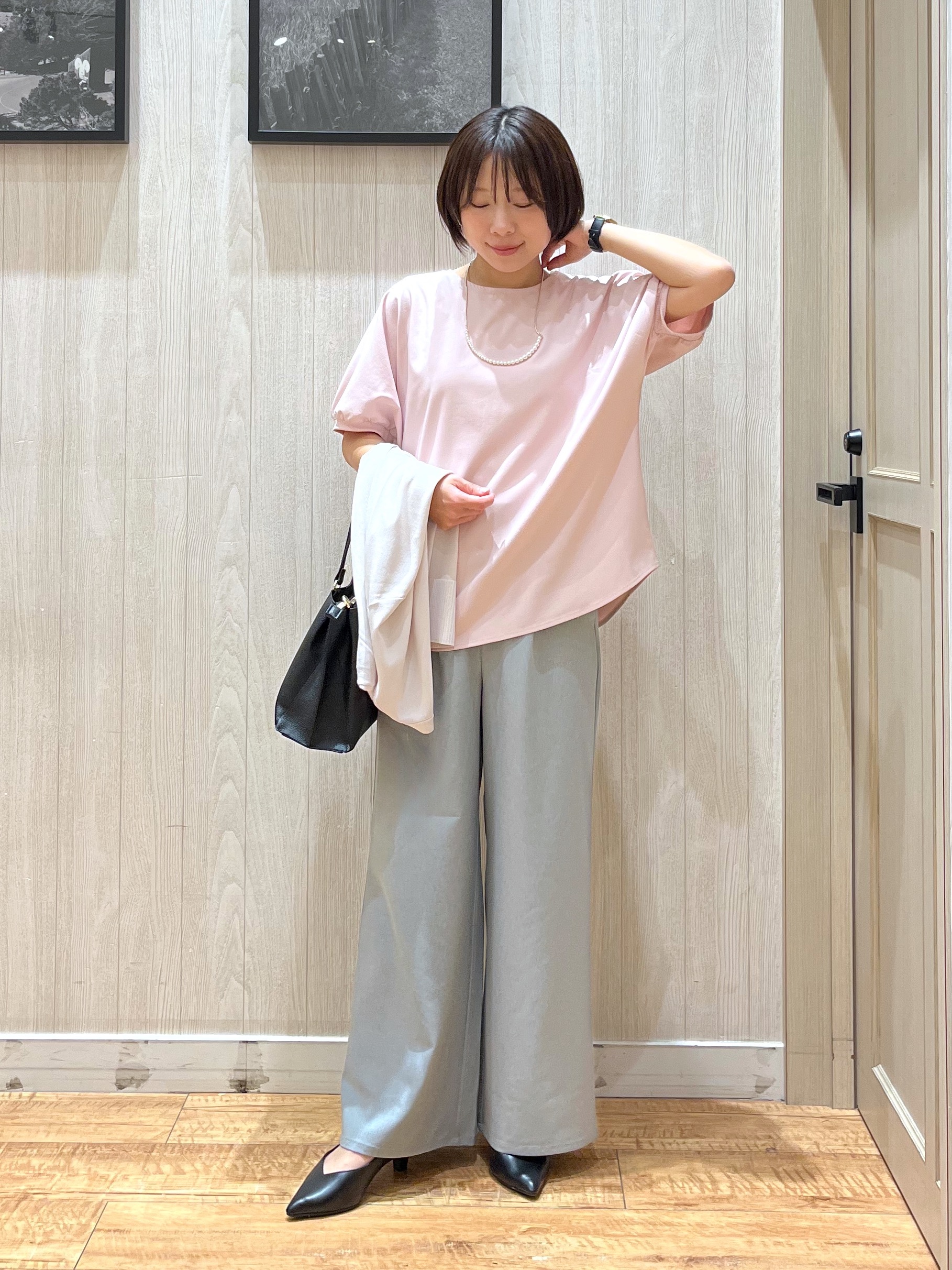 shirayuuuさんの「SHOO･LA･RUE｜【洗濯機可/ひんやり/UV】さらっとしたタッチが心地よい ミドルカーディガン」を使ったコーディネート
