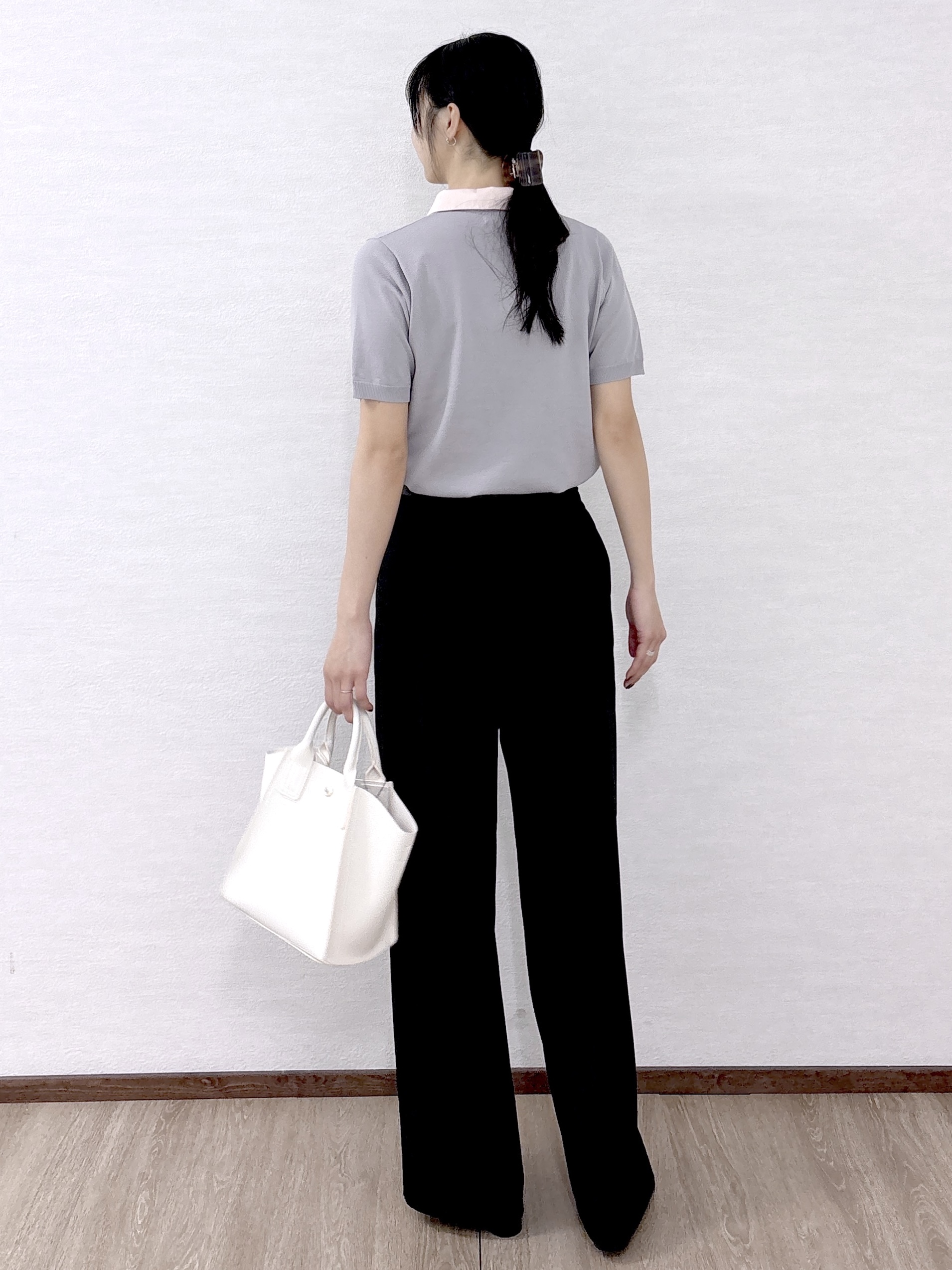 sachikoさんの「OPAQUE.CLIP｜2WAY衿付きニット【洗濯機OK】」を使ったコーディネート
