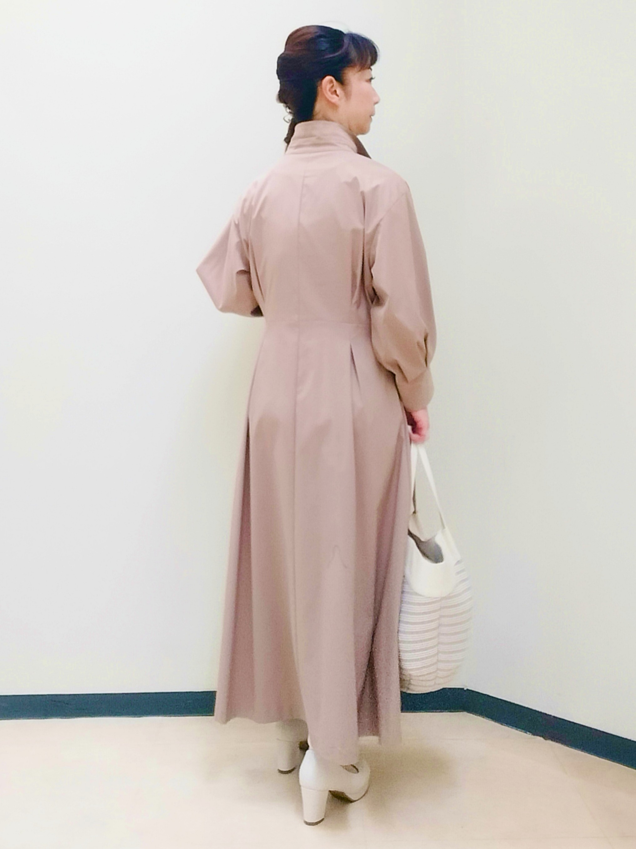 花さんの「Reflect｜【選べる2柄／セットアップ可】シャツ衿シアーブラウス」を使ったコーディネート