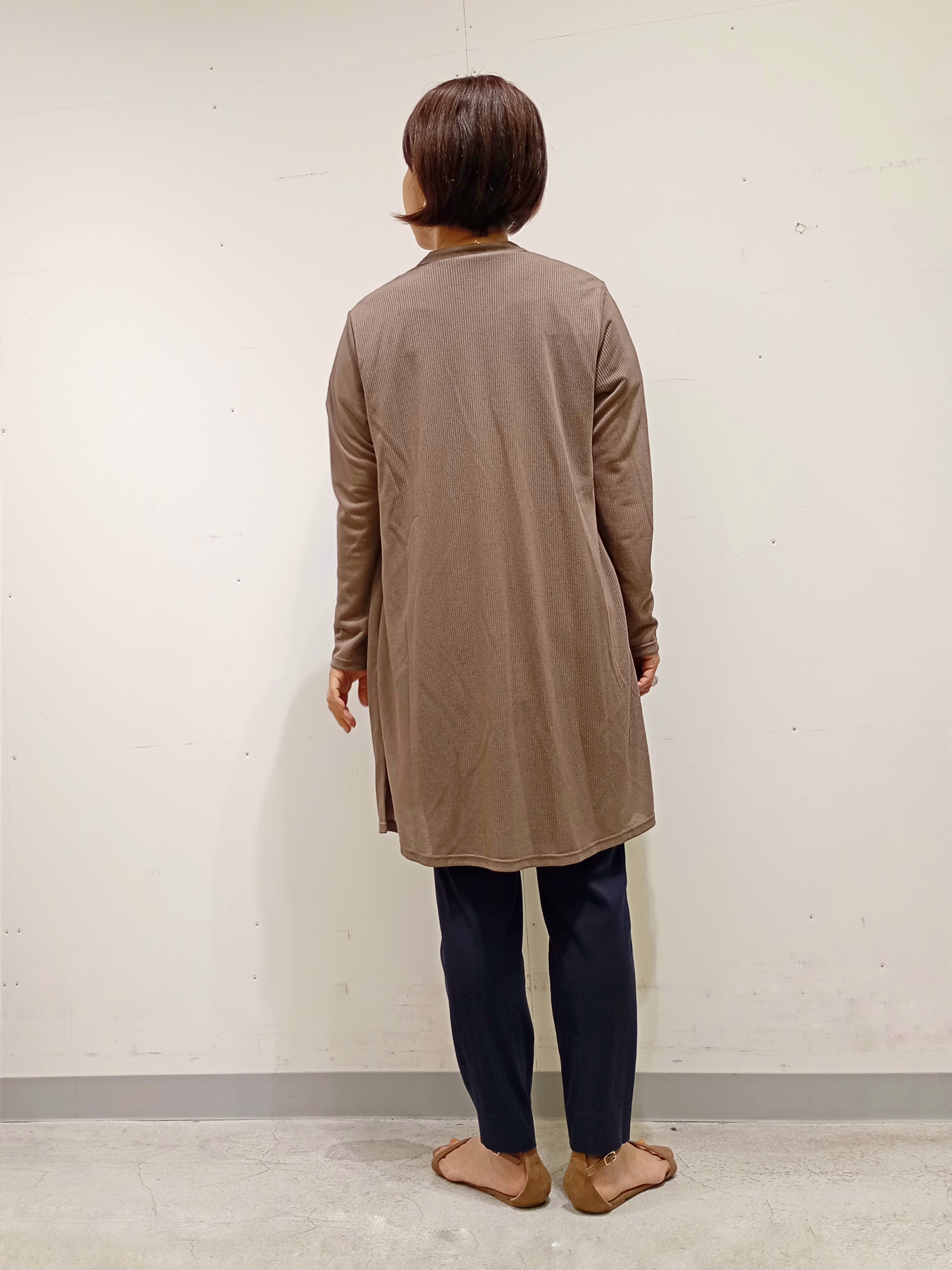 Kさんの「INDIVI｜【洗える／アンサンブル可能】シアースストライプカーディガン」を使ったコーディネート