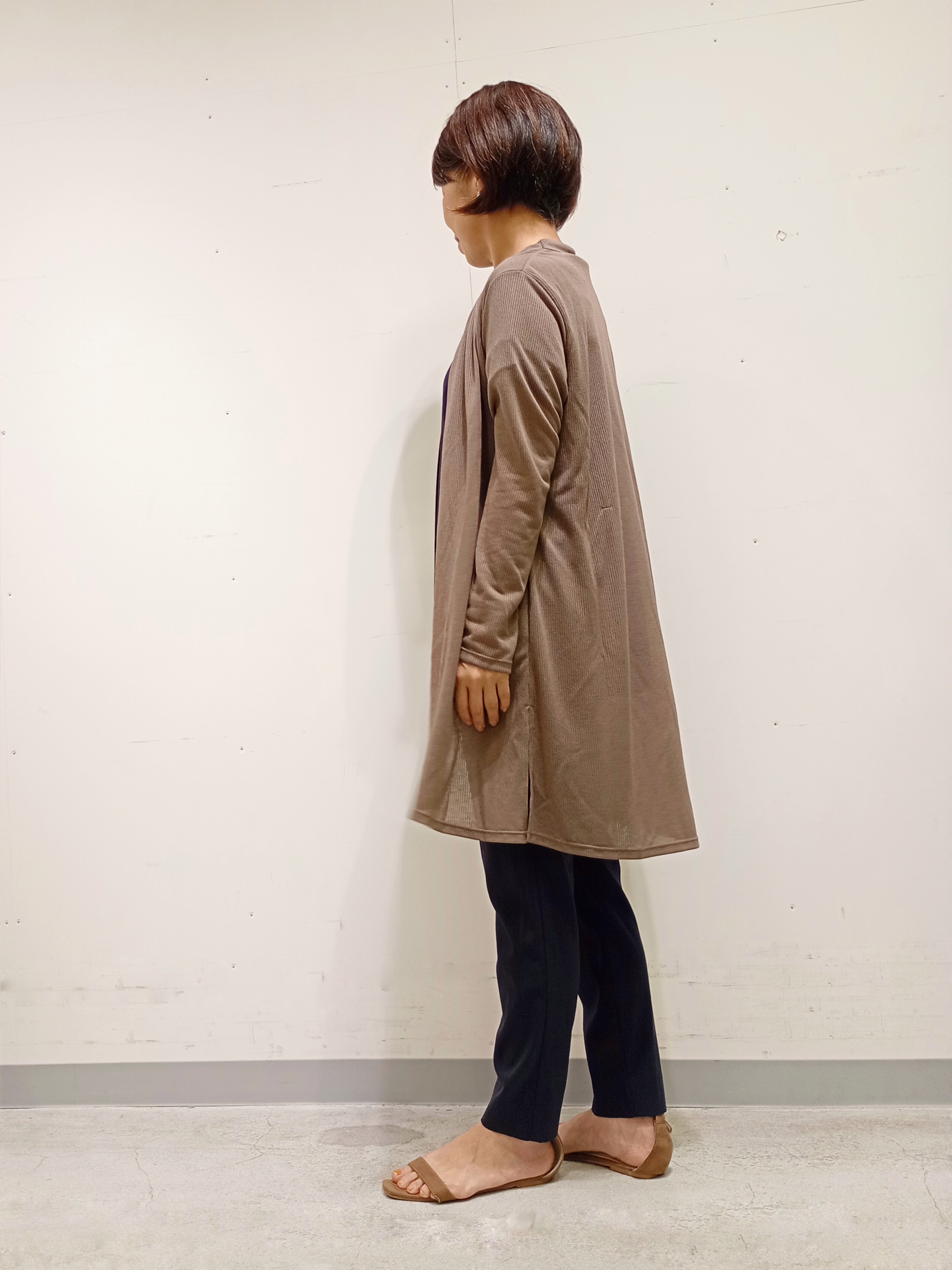 Kさんの「INDIVI｜【洗える／アンサンブル可能】シアースストライプカーディガン」を使ったコーディネート