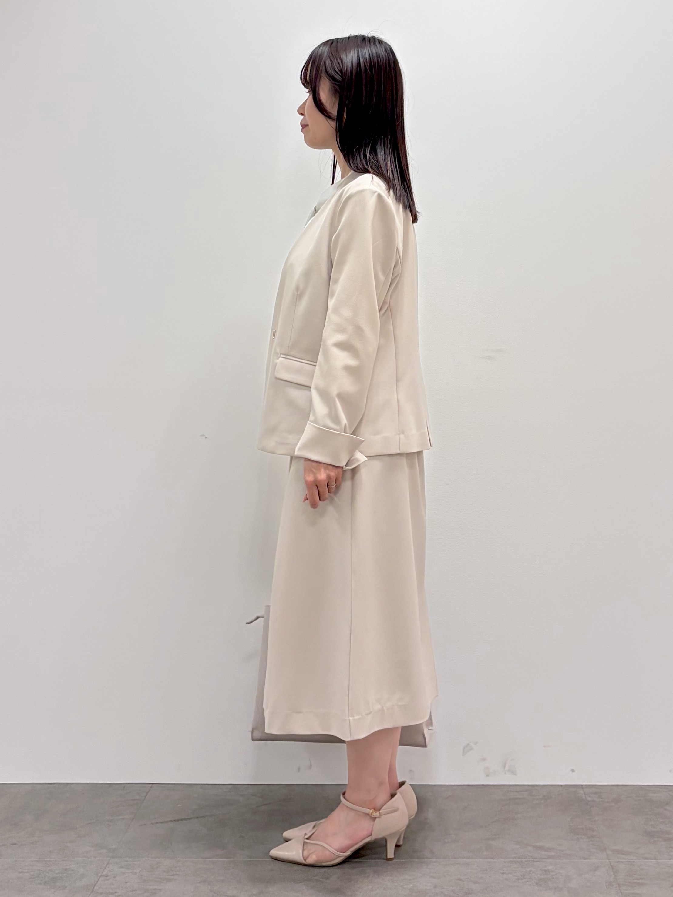 kozuさんの「index｜【接触冷感／吸水速乾】ノーカラージャケット／セットアップ対応可《洗える／防シワ／ストレッチ》」を使ったコーディネート