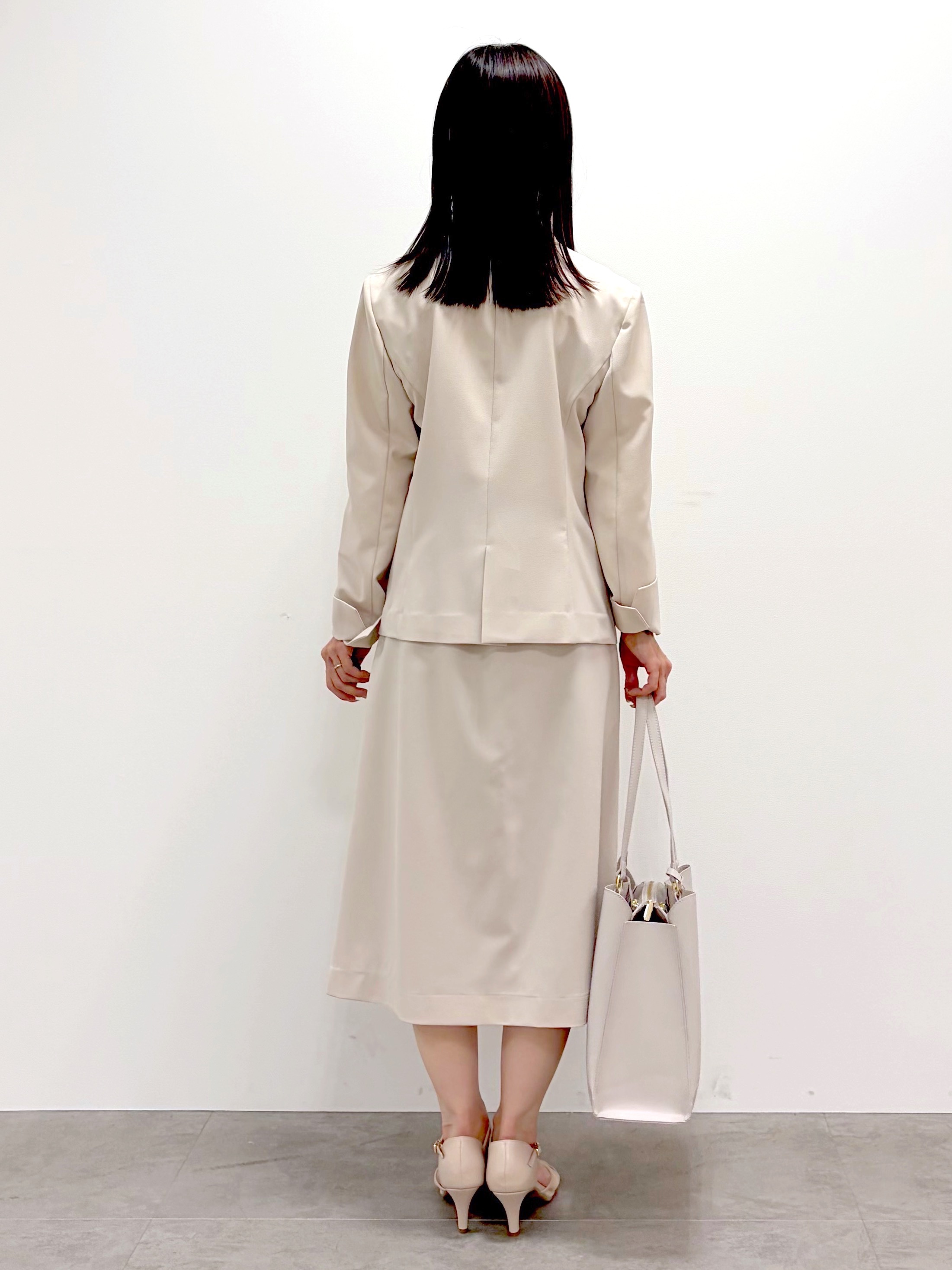 kozuさんの「index｜【接触冷感／吸水速乾】ノーカラージャケット／セットアップ対応可《洗える／防シワ／ストレッチ》」を使ったコーディネート