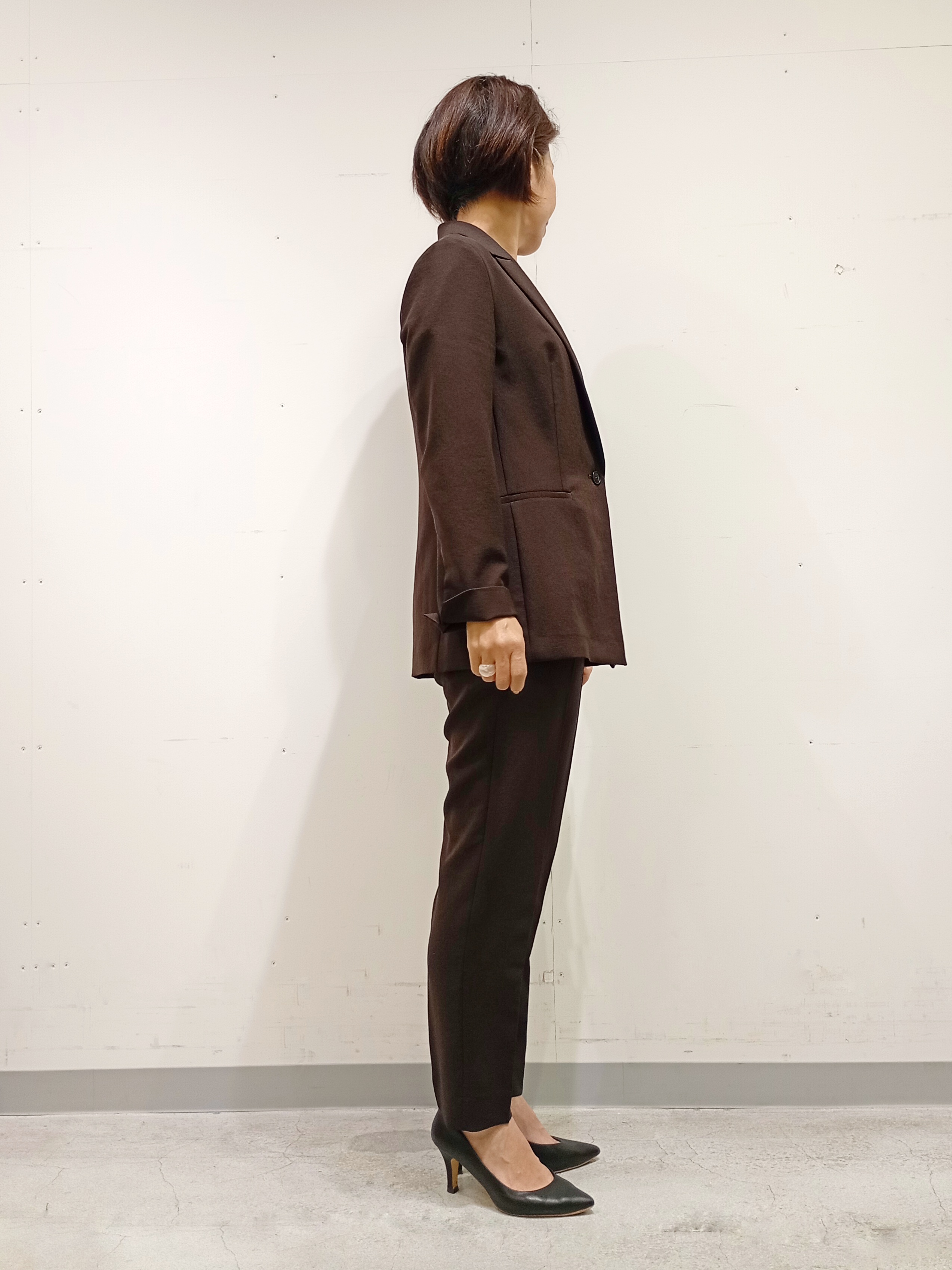 Kさんの「INDIVI｜【洗える／UVケア／麻調】シングルジャケット」を使ったコーディネート