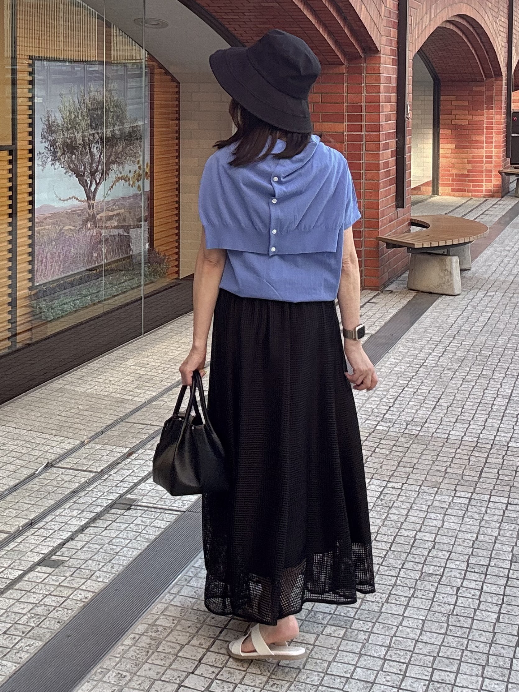 makiさんの「UNTITLED｜【9色展開/アンサンブル可】コットンクルーネックカーディガン」を使ったコーディネート